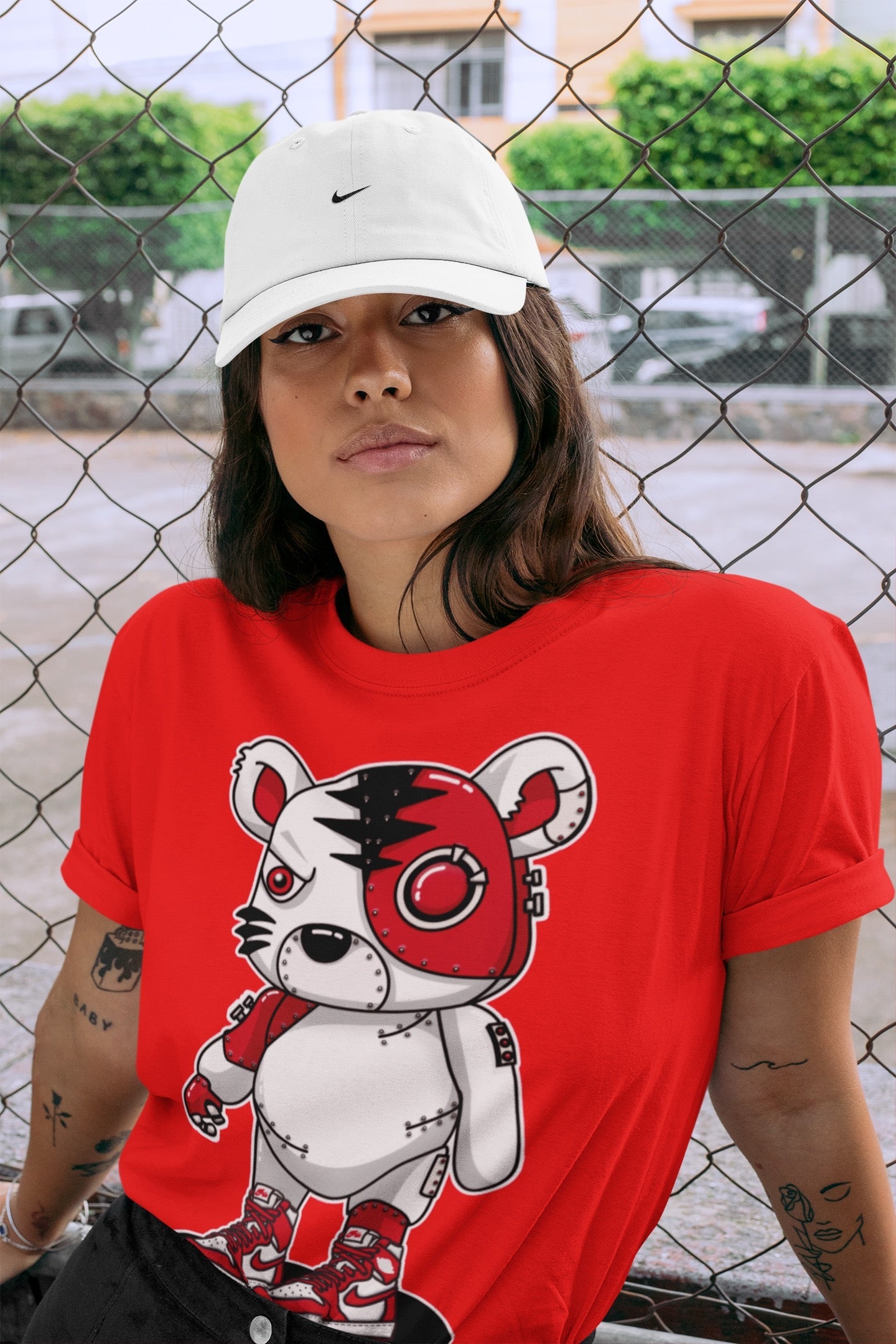Cyborg Tiger Unisex Tops - Air Jordan 1 Newstalgia