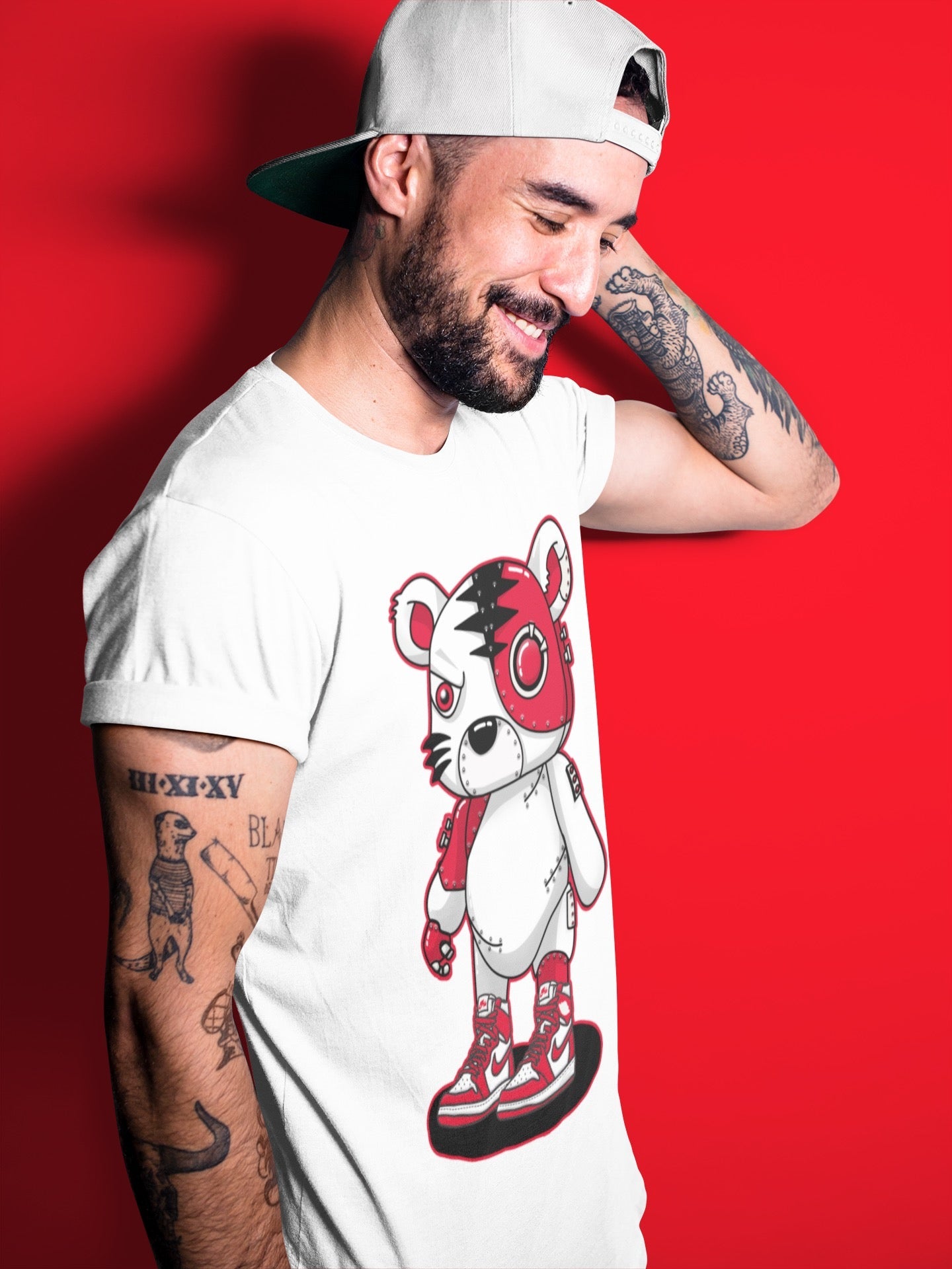 Cyborg Tiger Unisex Tops - Air Jordan 1 Newstalgia