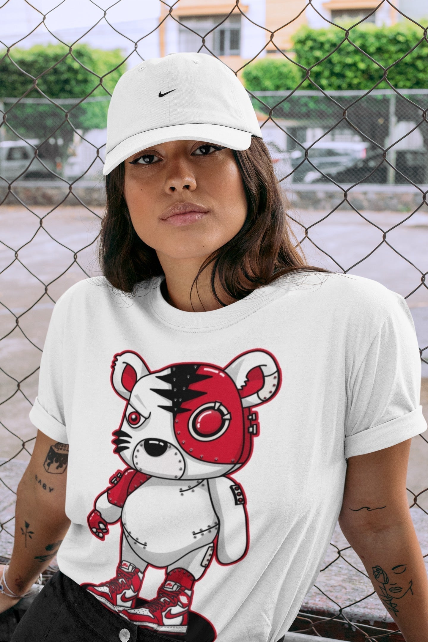 Cyborg Tiger Unisex Tops - Air Jordan 1 Newstalgia