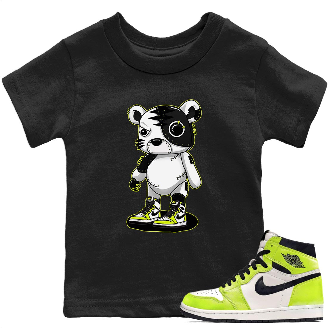 Cyborg Tiger Kids Tops - Air Jordan 1 Visionaire