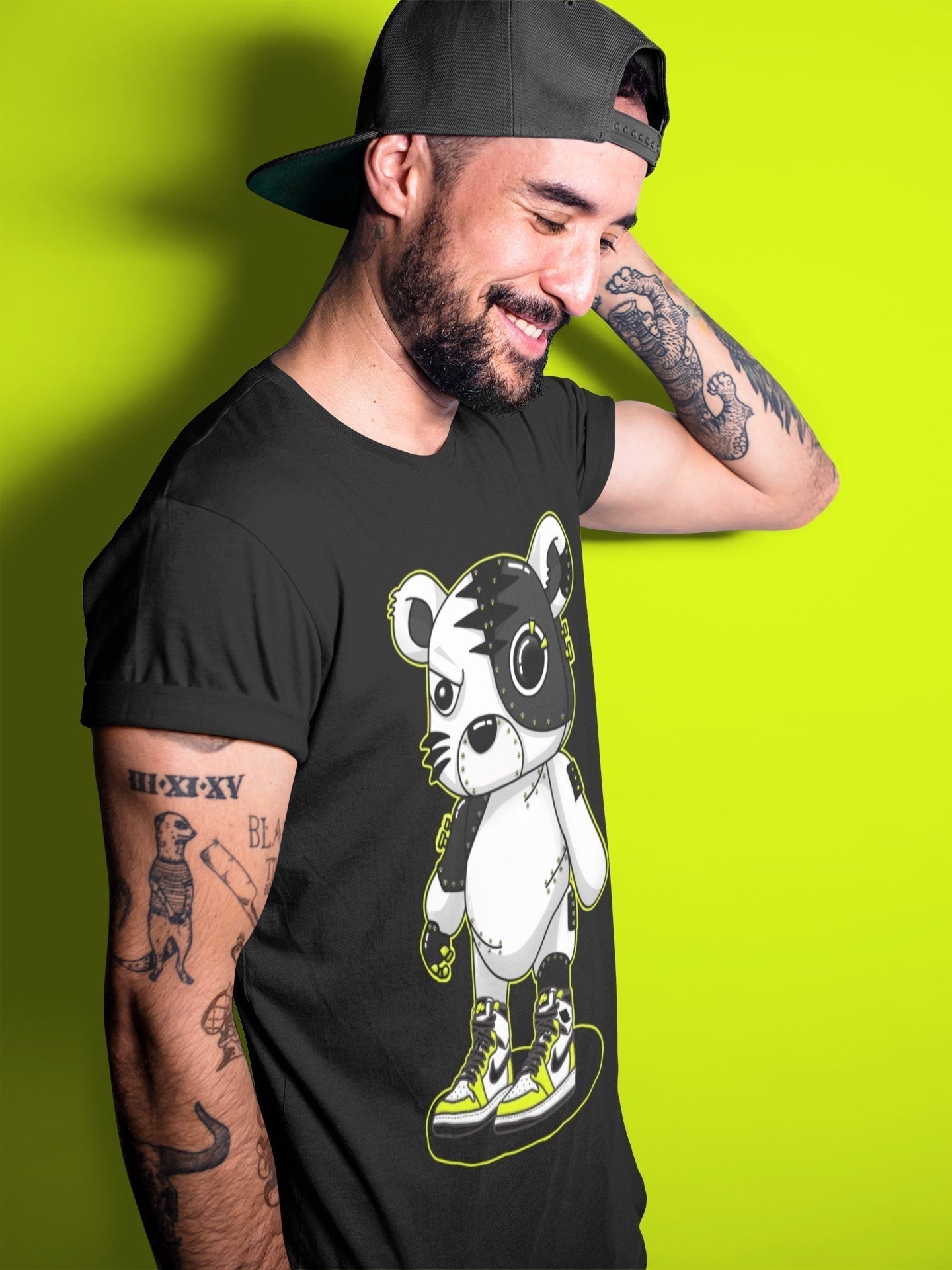 Cyborg Tiger Unisex Tops - Air Jordan 1 Visionaire