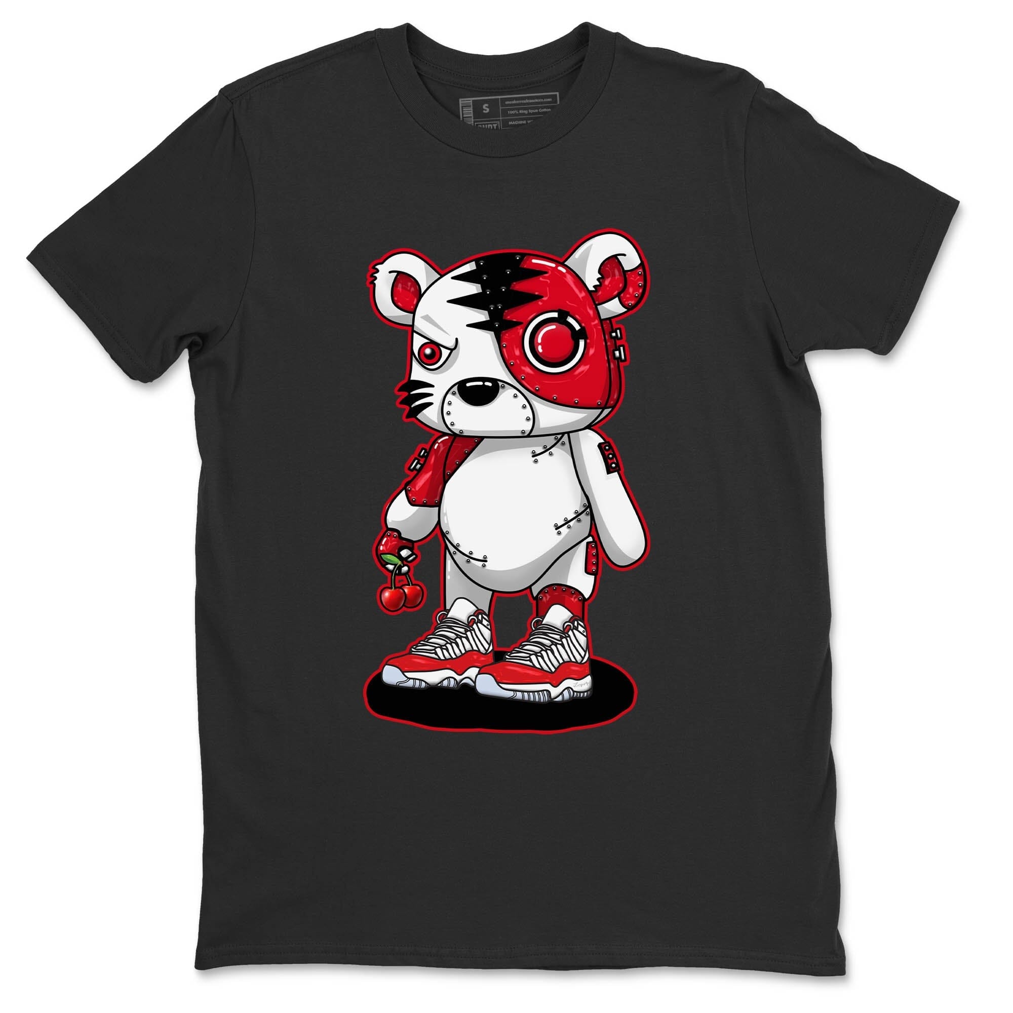 Cyborg Tiger Unisex Tops - Air Jordan 11 Cherry