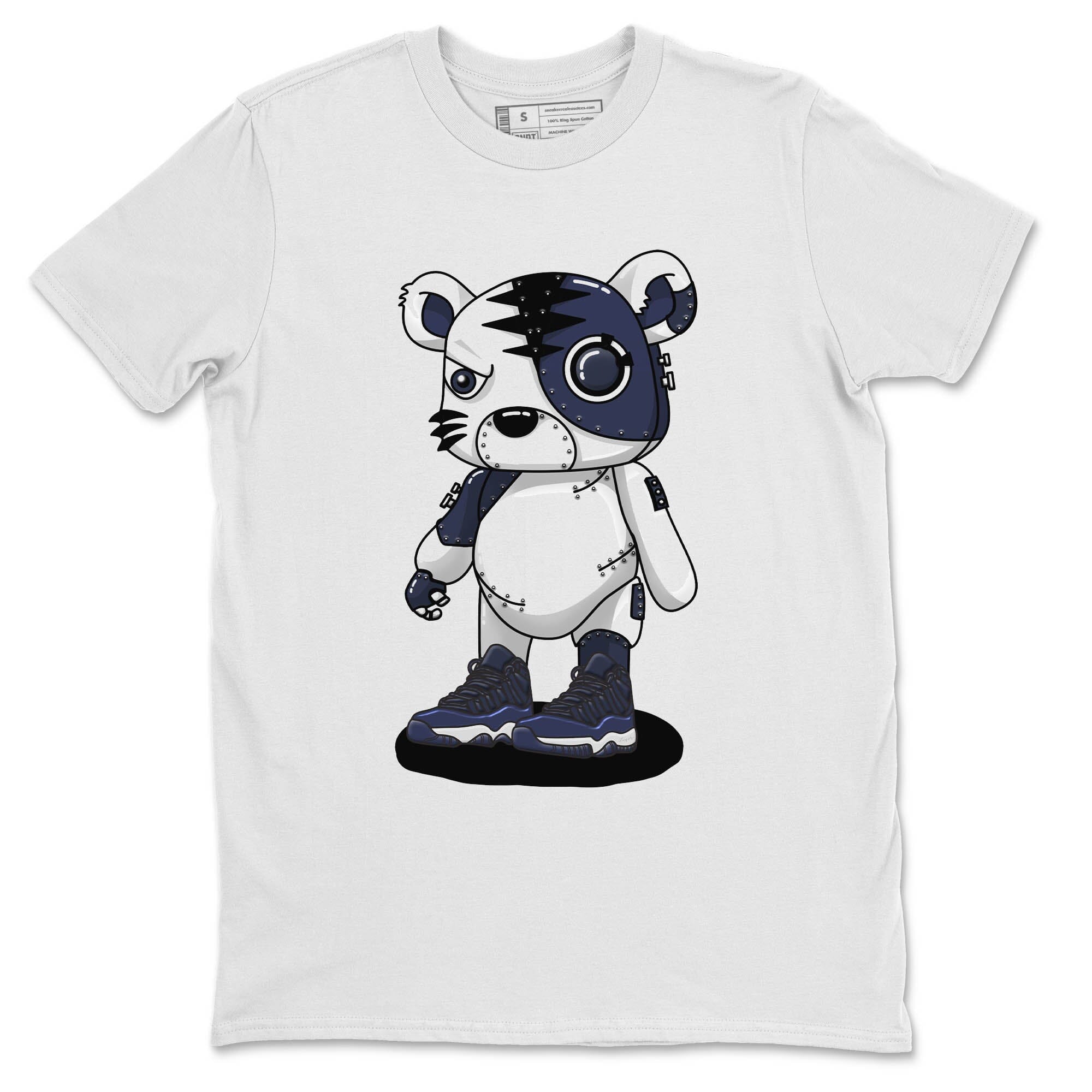 Cyborg Tiger Unisex Tops - Air Jordan 11 Midnight Navy