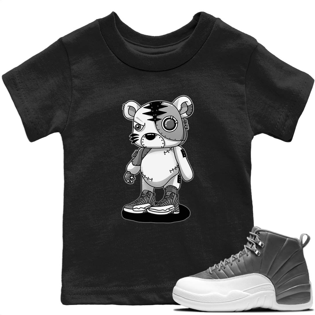 Cyborg Tiger Kids Tops - Air Jordan 12 Stealth