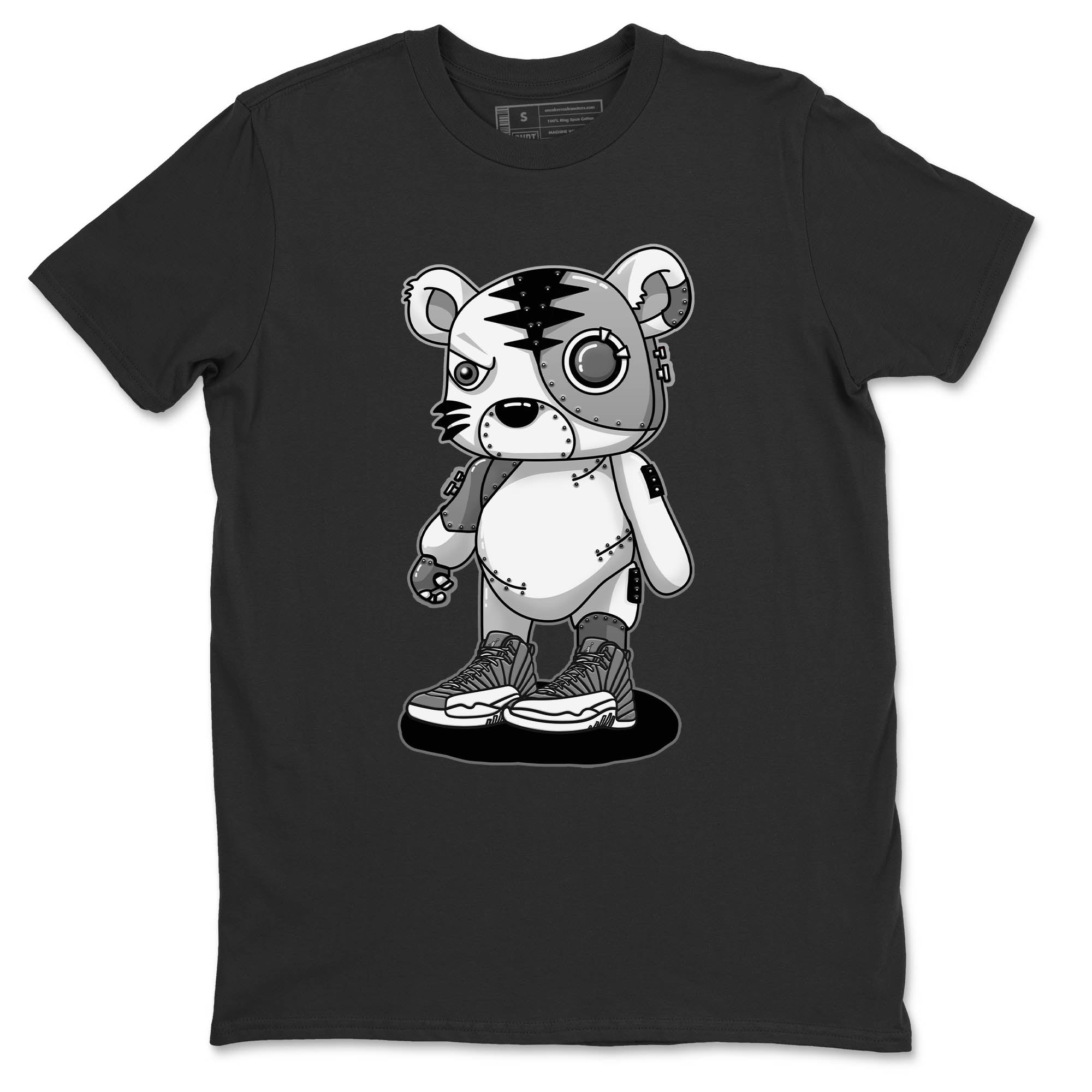 Cyborg Tiger Unisex Tops - Air Jordan 12 Stealth
