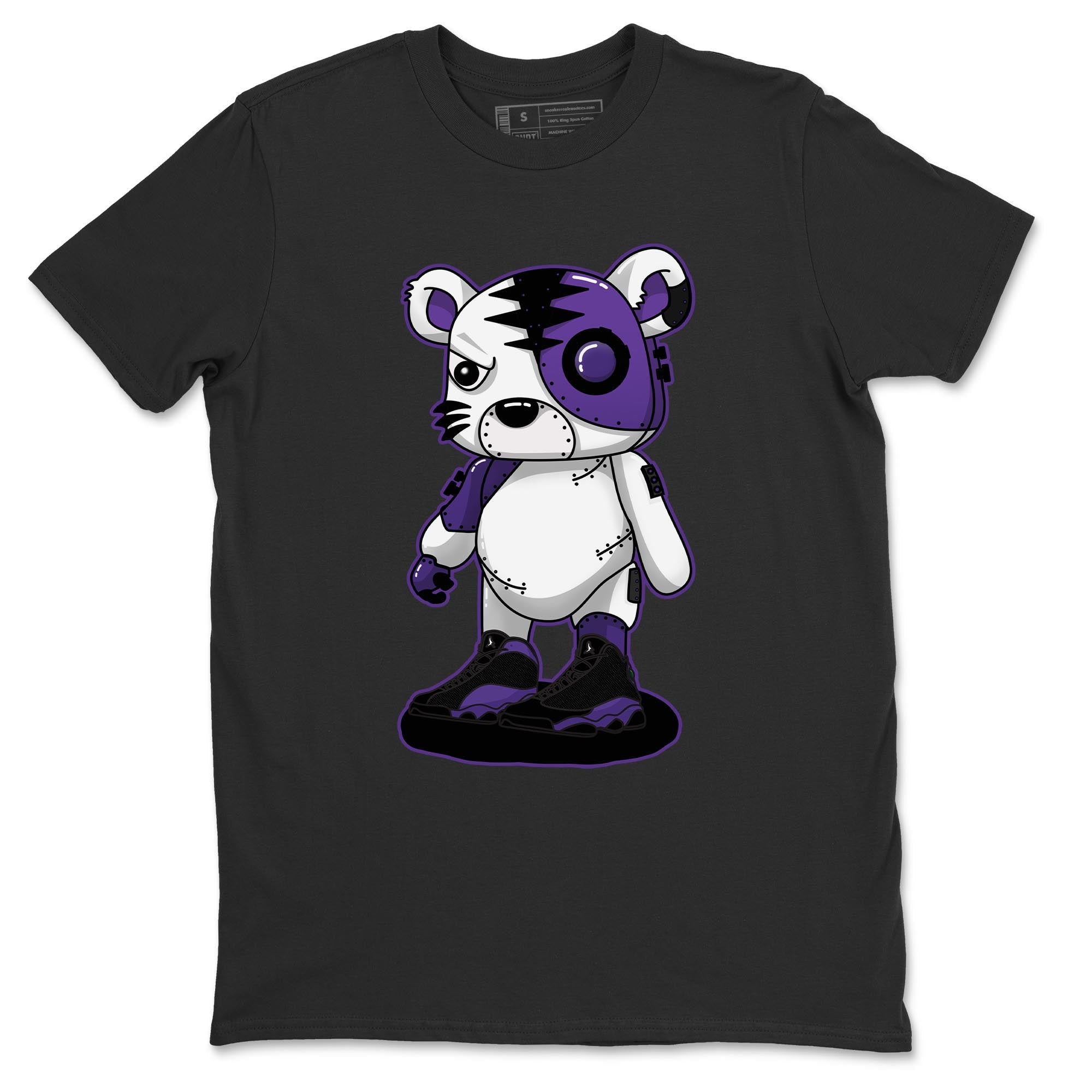 Cyborg Tiger Unisex Tops - Air Jordan 13 Court Purple