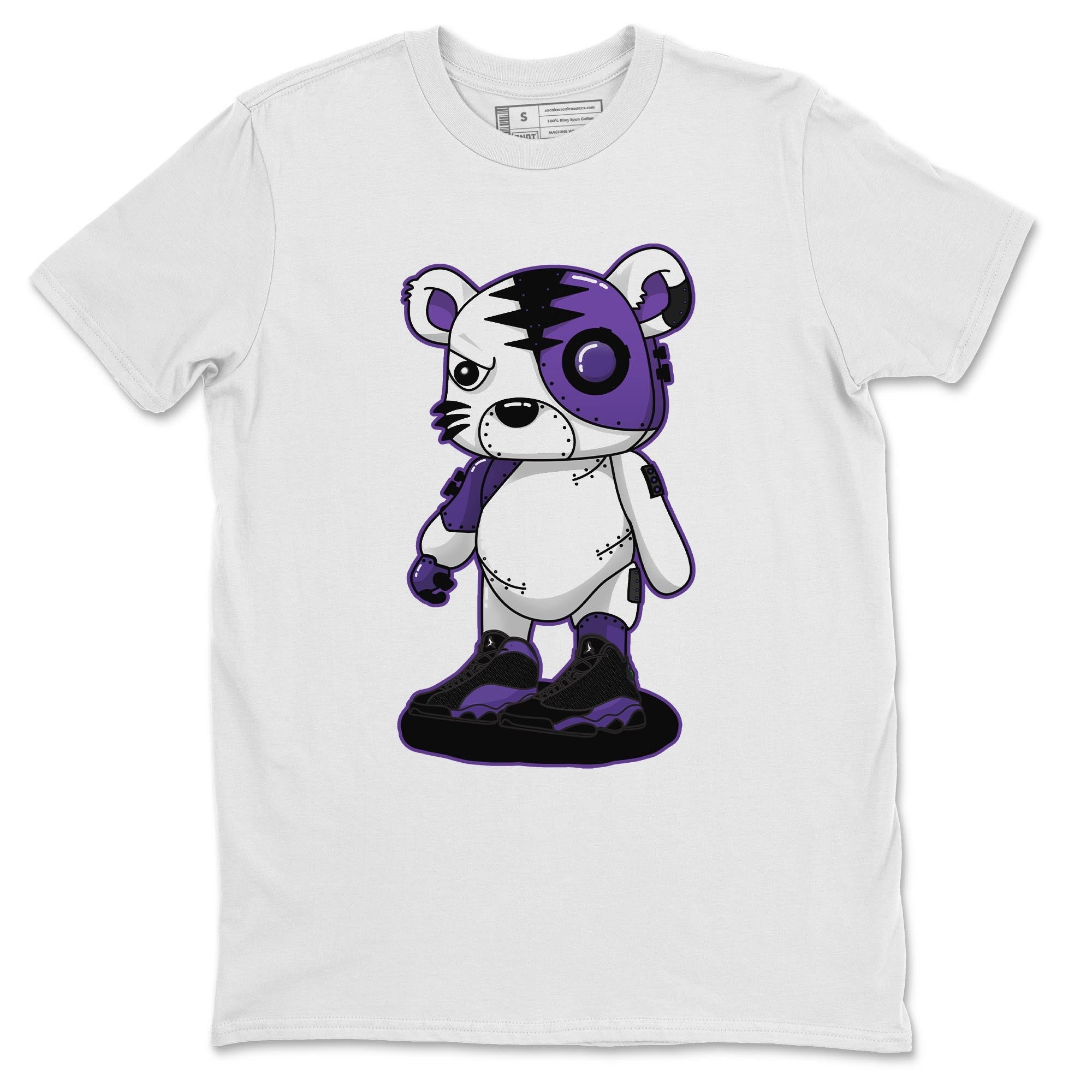 Cyborg Tiger Unisex Tops - Air Jordan 13 Court Purple