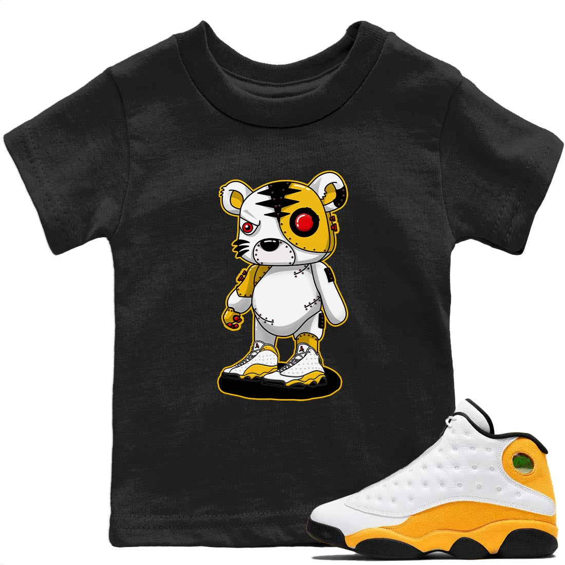 Cyborg Tiger Kids Tops - Air Jordan 13 Del Sol