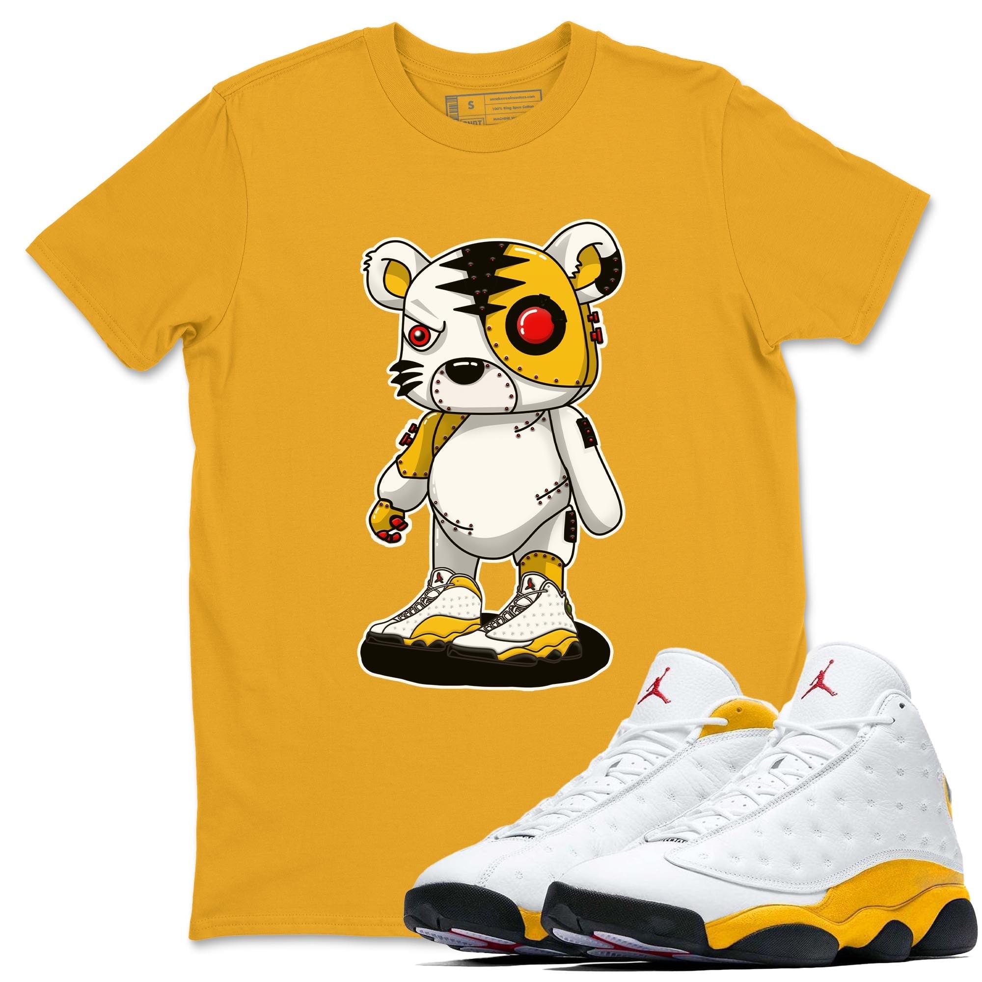 Cyborg Tiger Unisex Tops - Air Jordan 13 Del Sol
