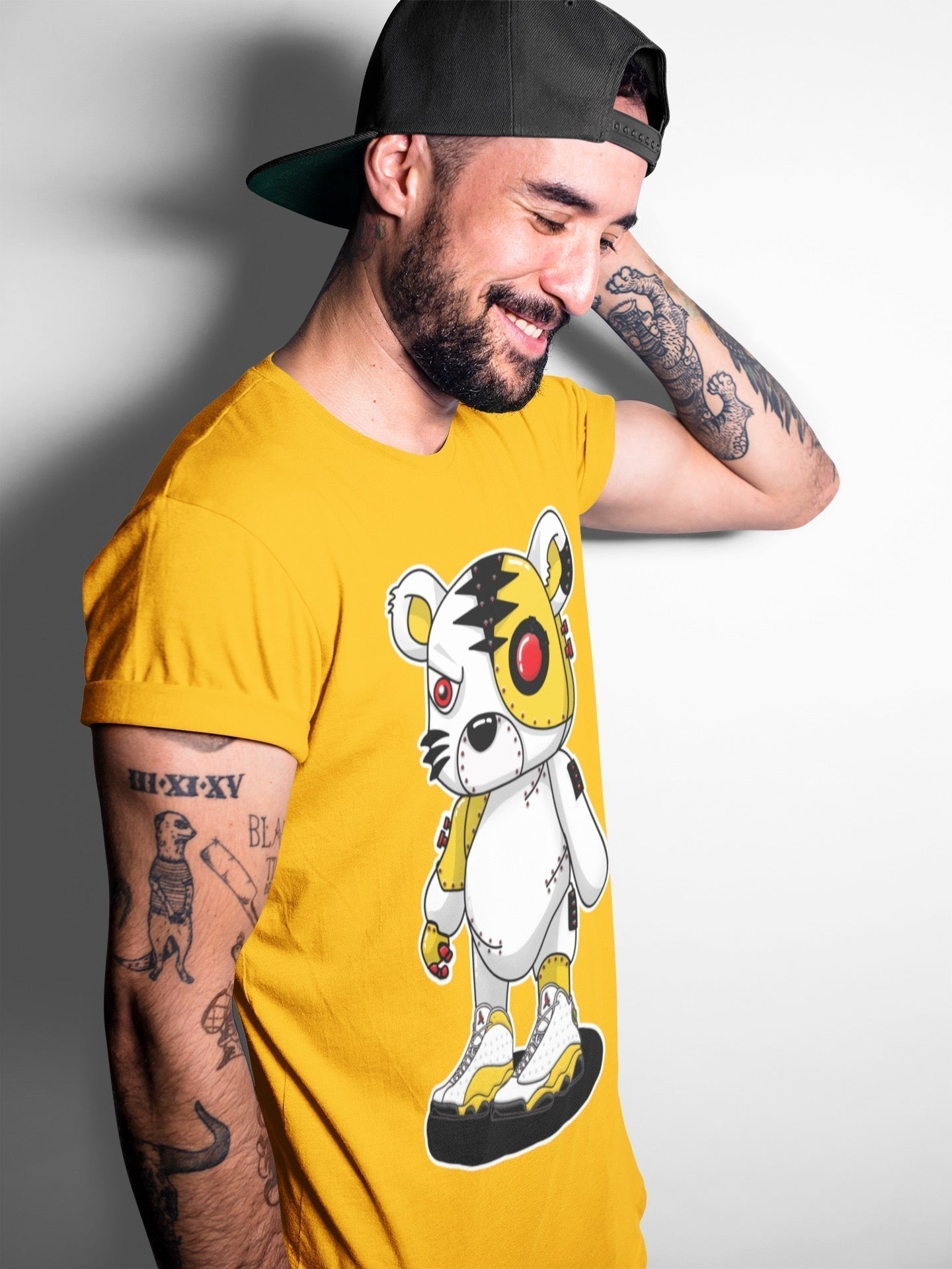 Cyborg Tiger Unisex Tops - Air Jordan 13 Del Sol