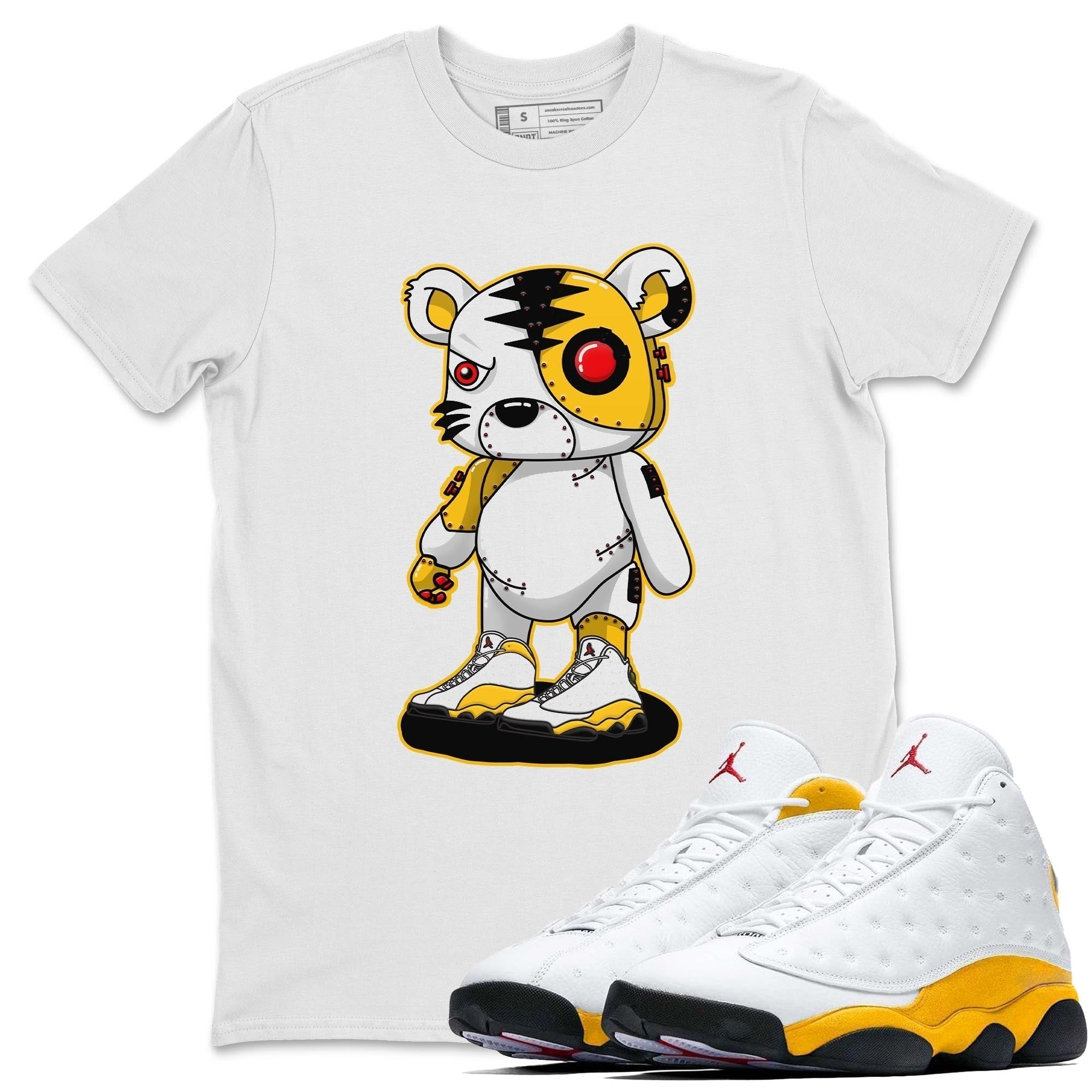 Cyborg Tiger Unisex Tops - Air Jordan 13 Del Sol