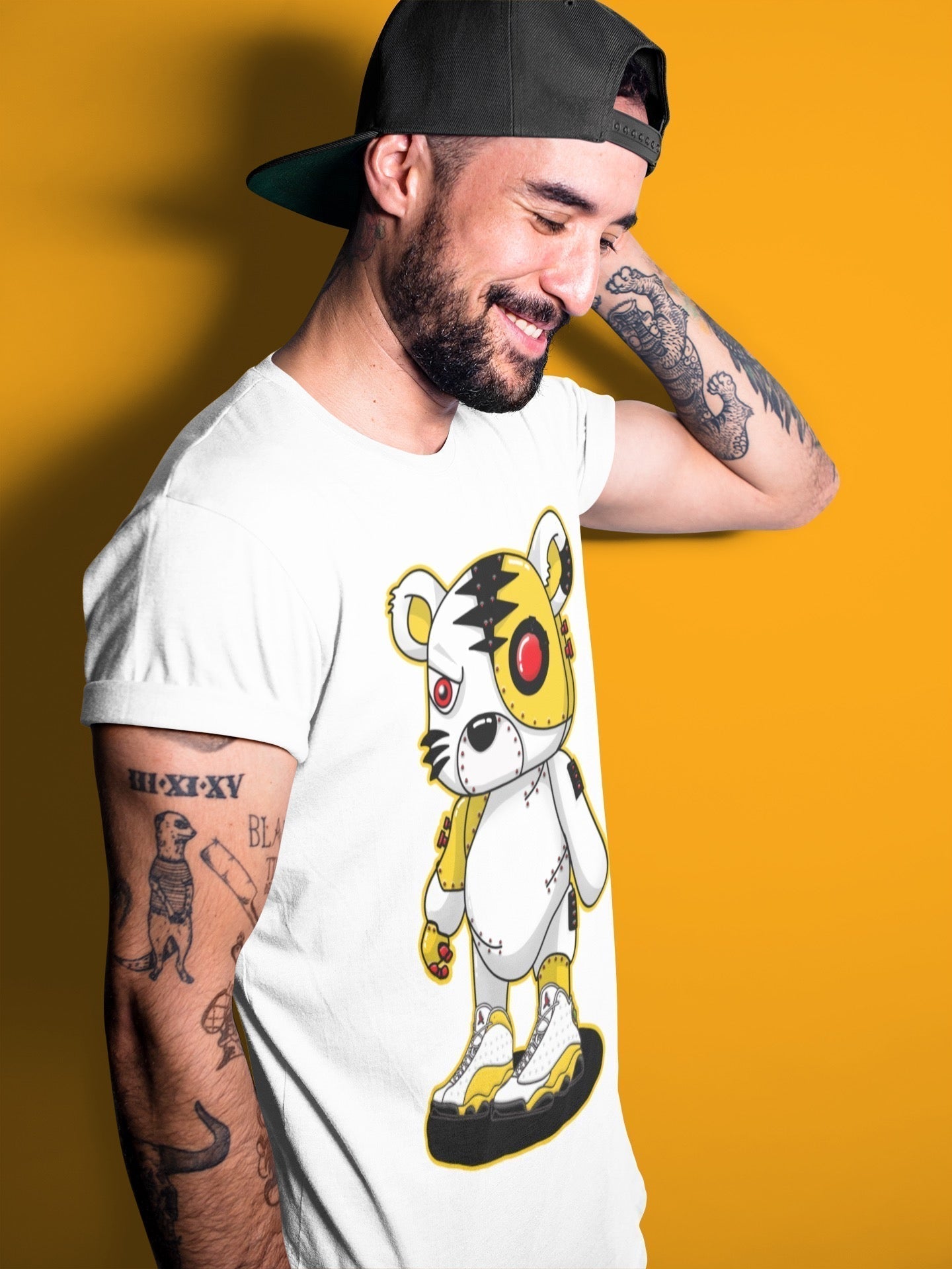 Cyborg Tiger Unisex Tops - Air Jordan 13 Del Sol