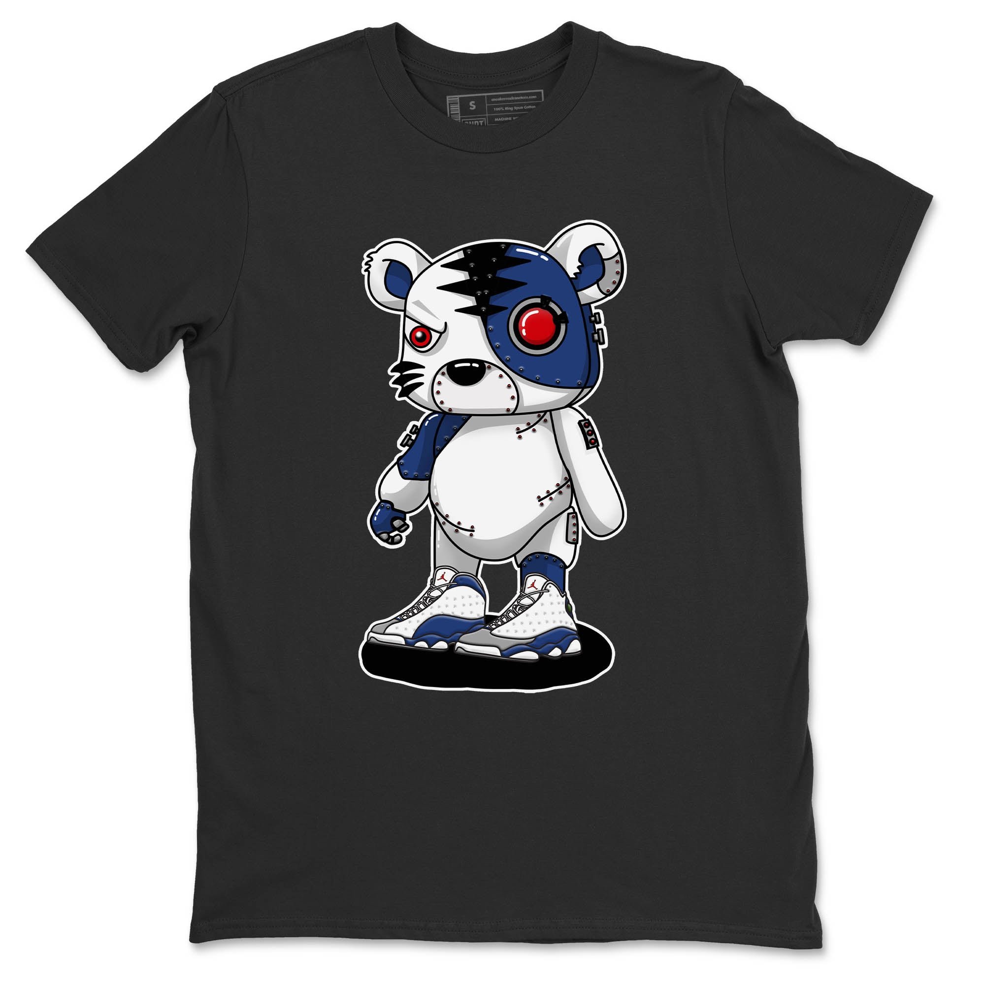 Cyborg Tiger Unisex Tops - Air Jordan 13 French Blue