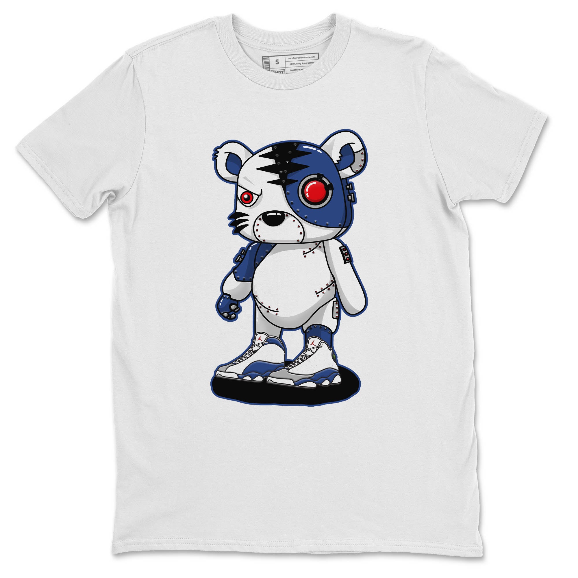 Cyborg Tiger Unisex Tops - Air Jordan 13 French Blue