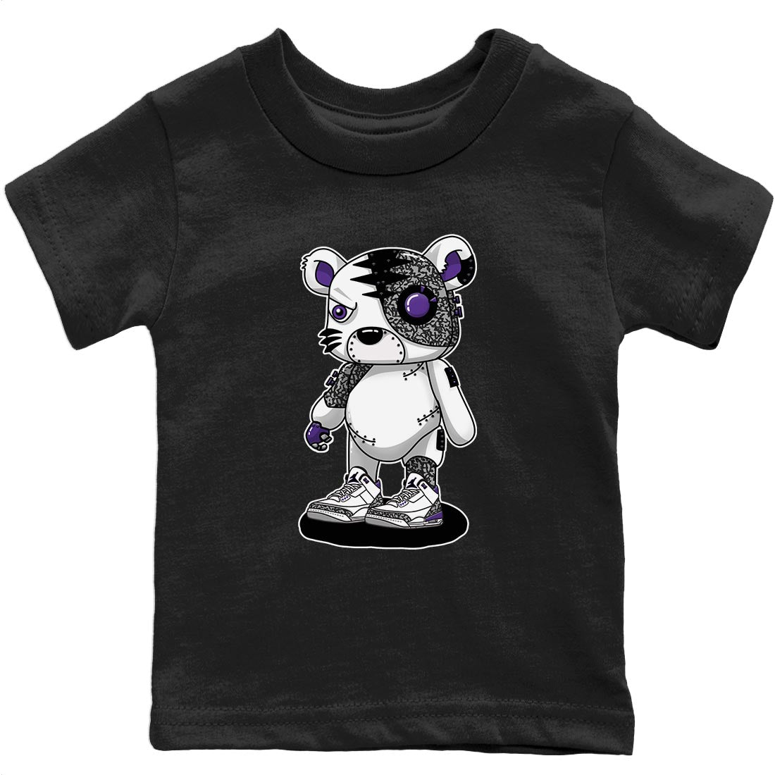 Cyborg Tiger Kids Tops - Air Jordan 3 Dark Iris