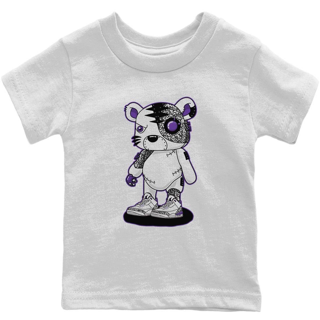 Cyborg Tiger Kids Tops - Air Jordan 3 Dark Iris