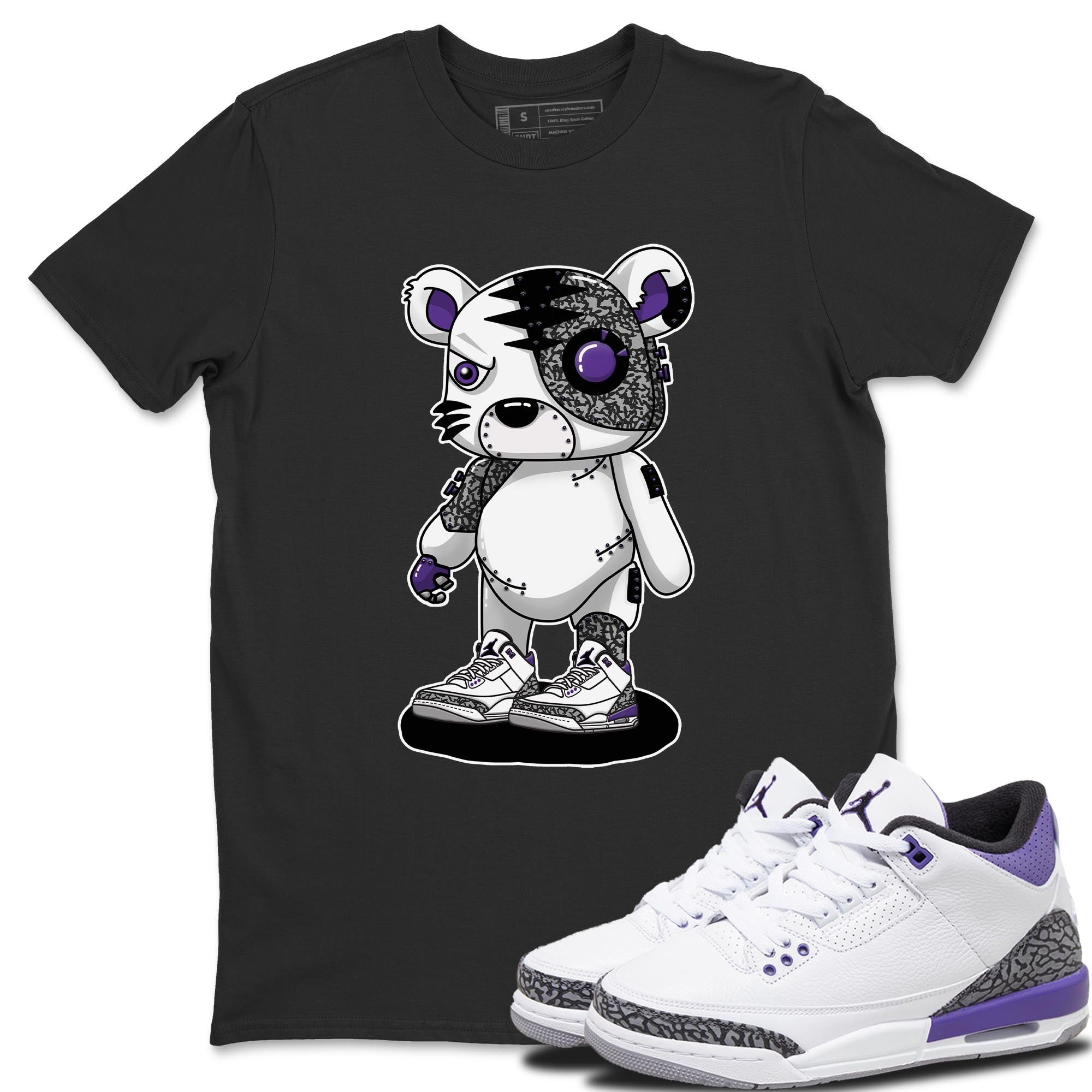 Cyborg Tiger Unisex Tops - Air Jordan 3 Dark Iris