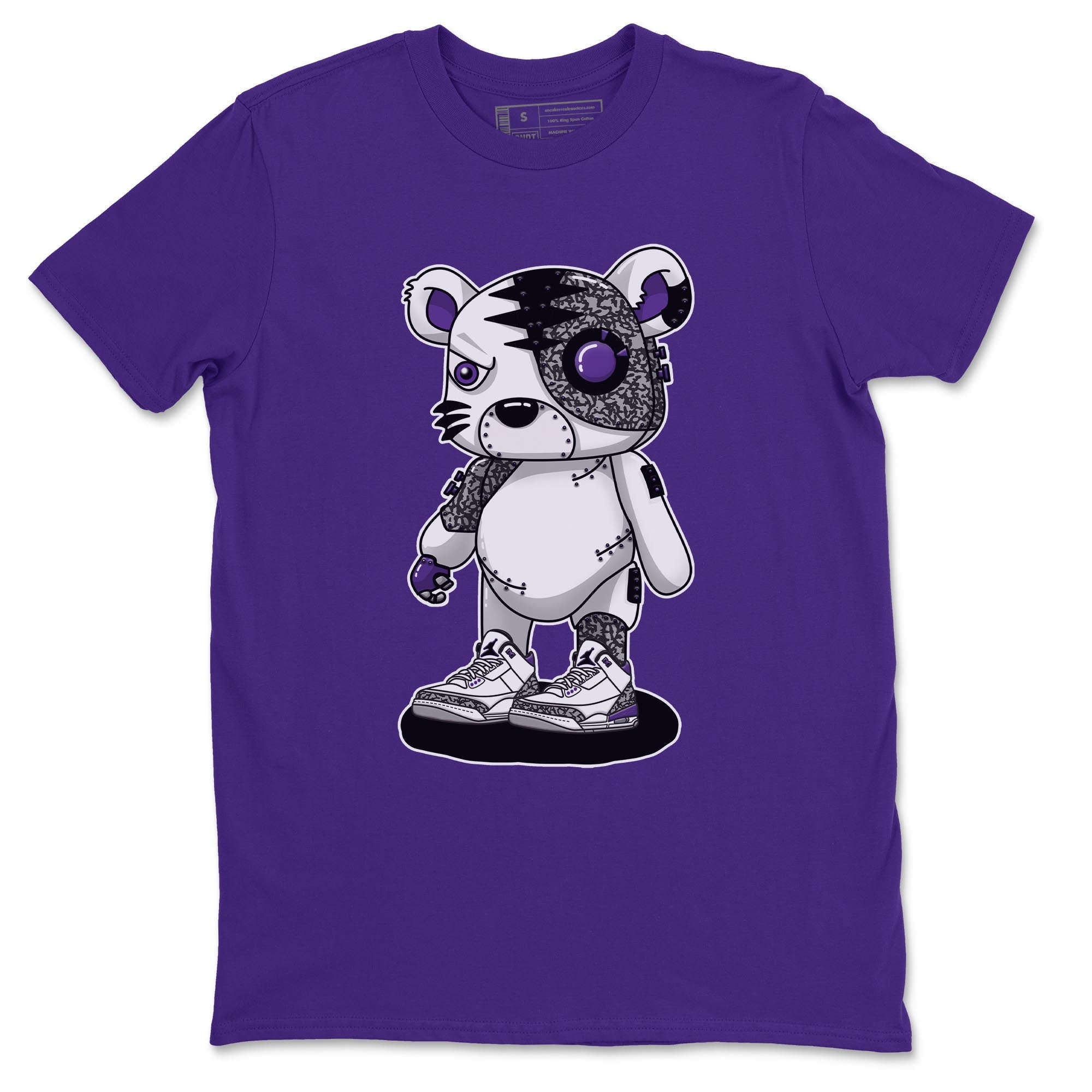Cyborg Tiger Unisex Tops - Air Jordan 3 Dark Iris