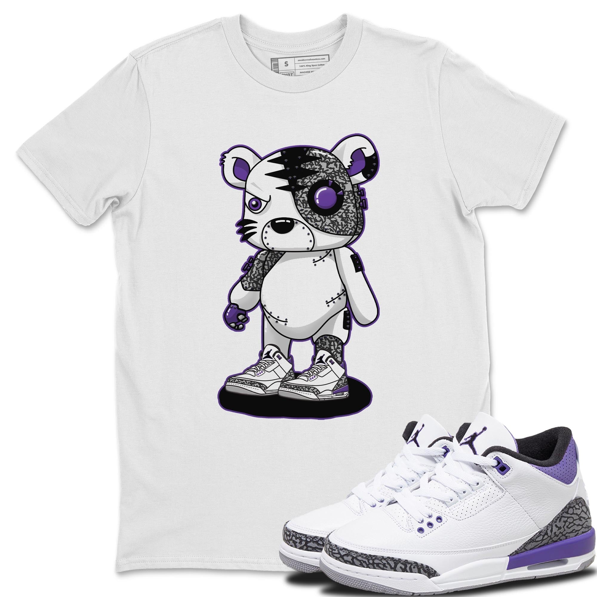 Cyborg Tiger Unisex Tops - Air Jordan 3 Dark Iris