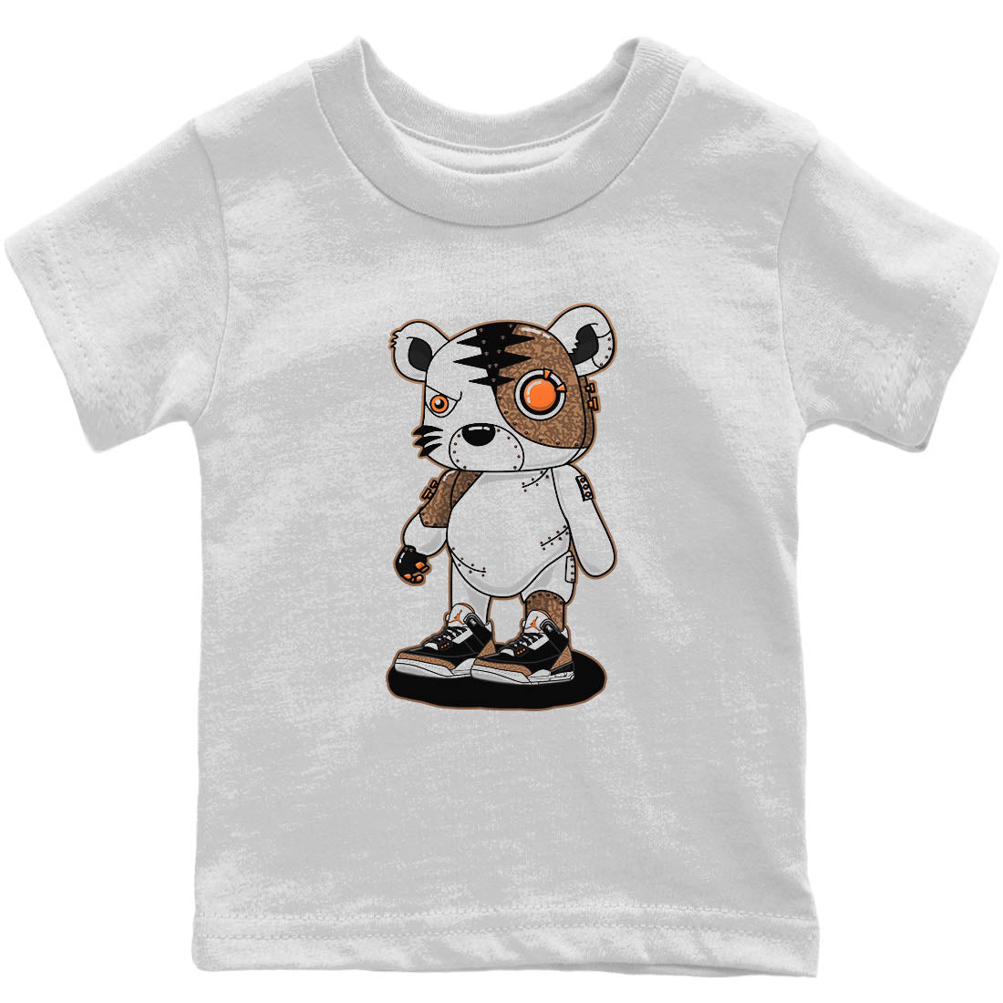 Cyborg Tiger Kids Tops - Air Jordan 3 Desert Elephant