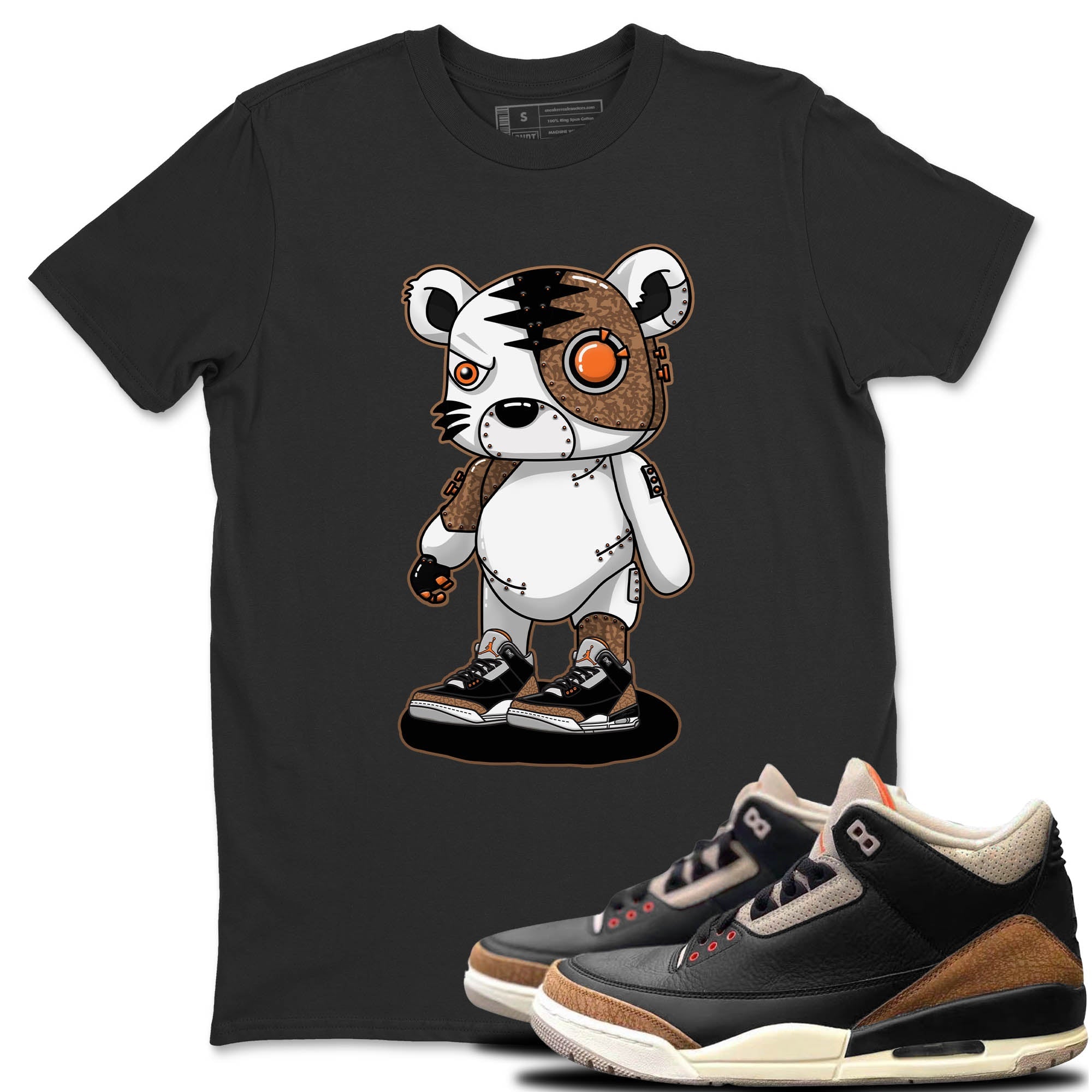 Cyborg Tiger Unisex Tops - Air Jordan 3 Desert Elephant