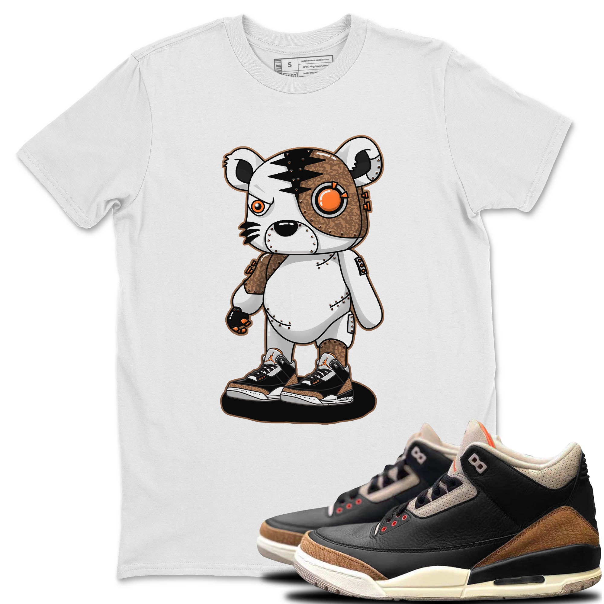 Cyborg Tiger Unisex Tops - Air Jordan 3 Desert Elephant