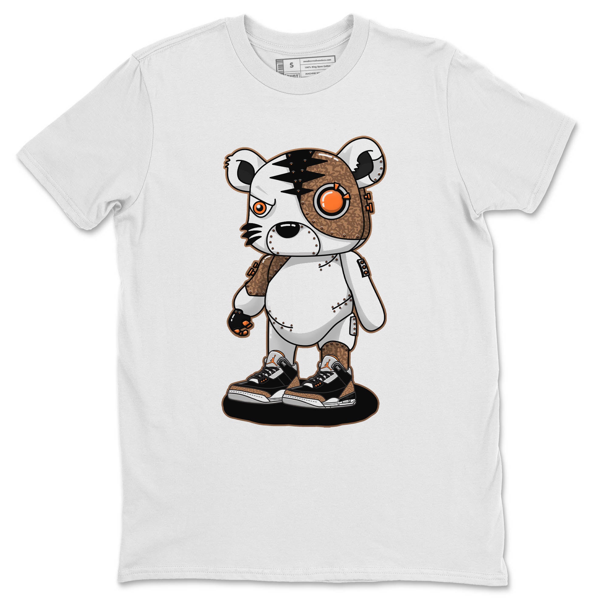Cyborg Tiger Unisex Tops - Air Jordan 3 Desert Elephant