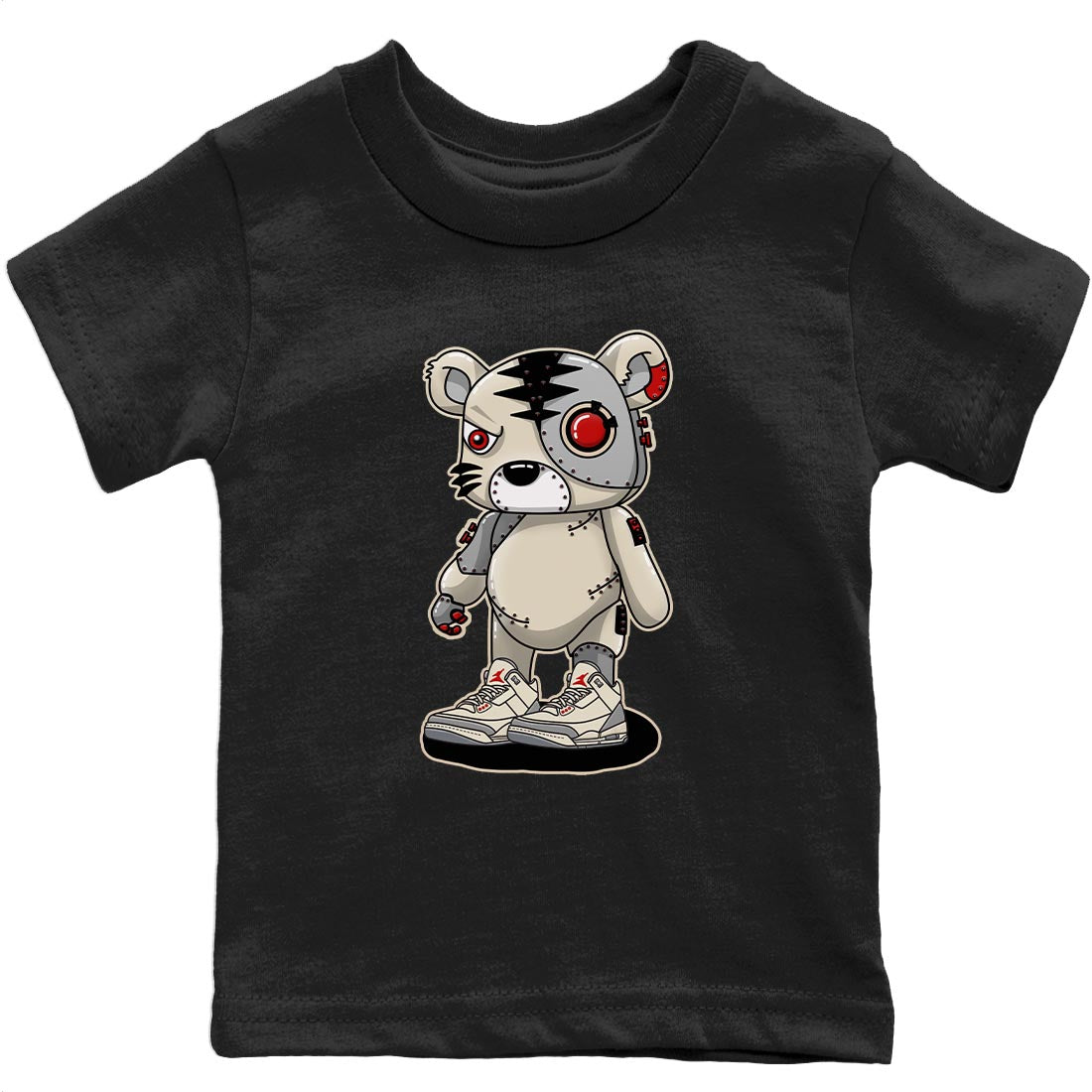 Cyborg Tiger Kids Tops - Air Jordan 3 Muslin