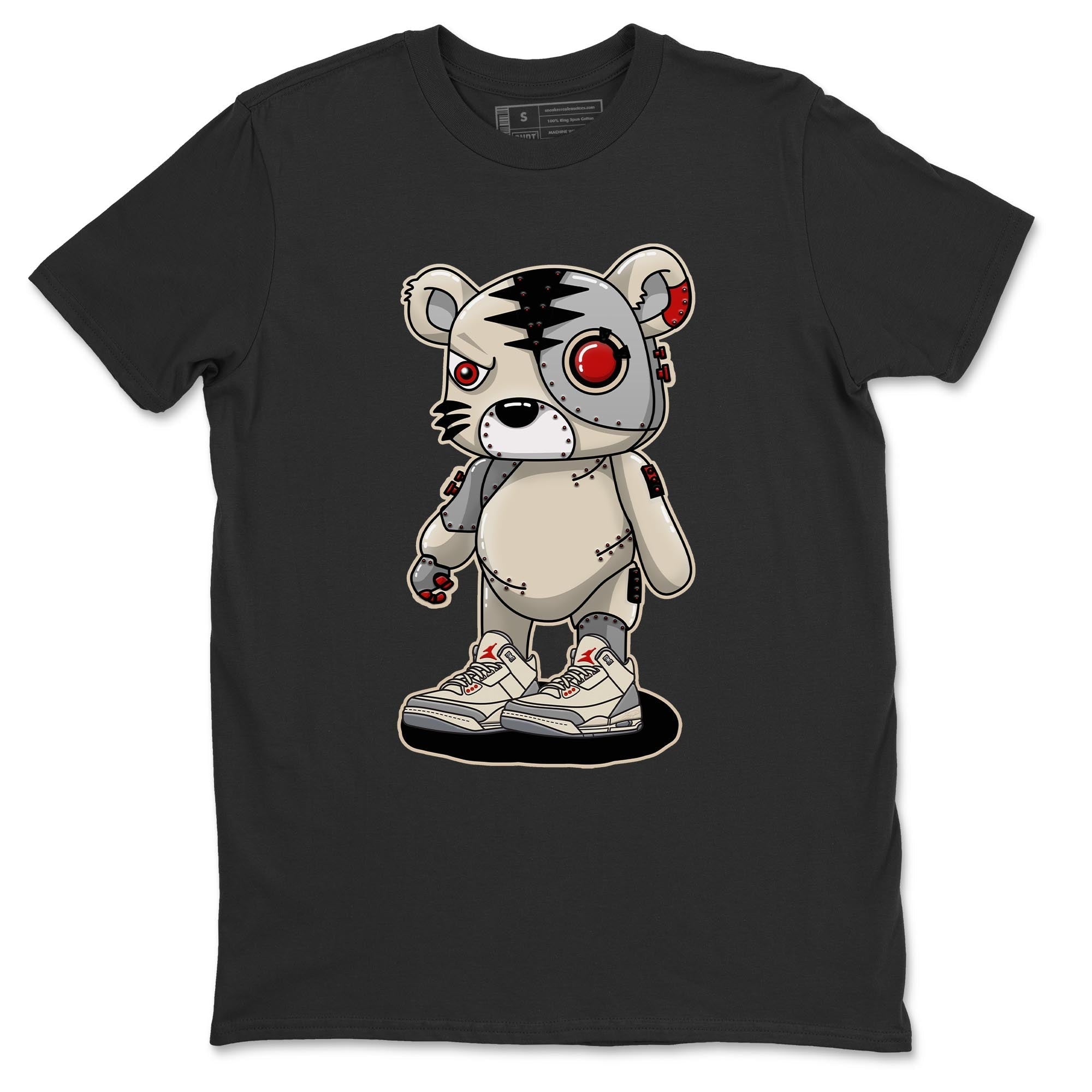 Cyborg Tiger Unisex Tops - Air Jordan 3 Muslin