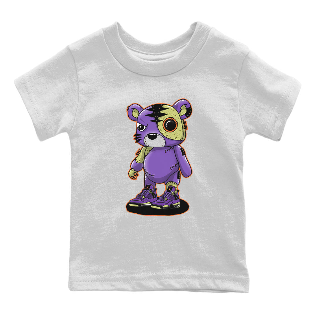 Cyborg Tiger Kids Tops - Air Jordan 4 Canyon Purple