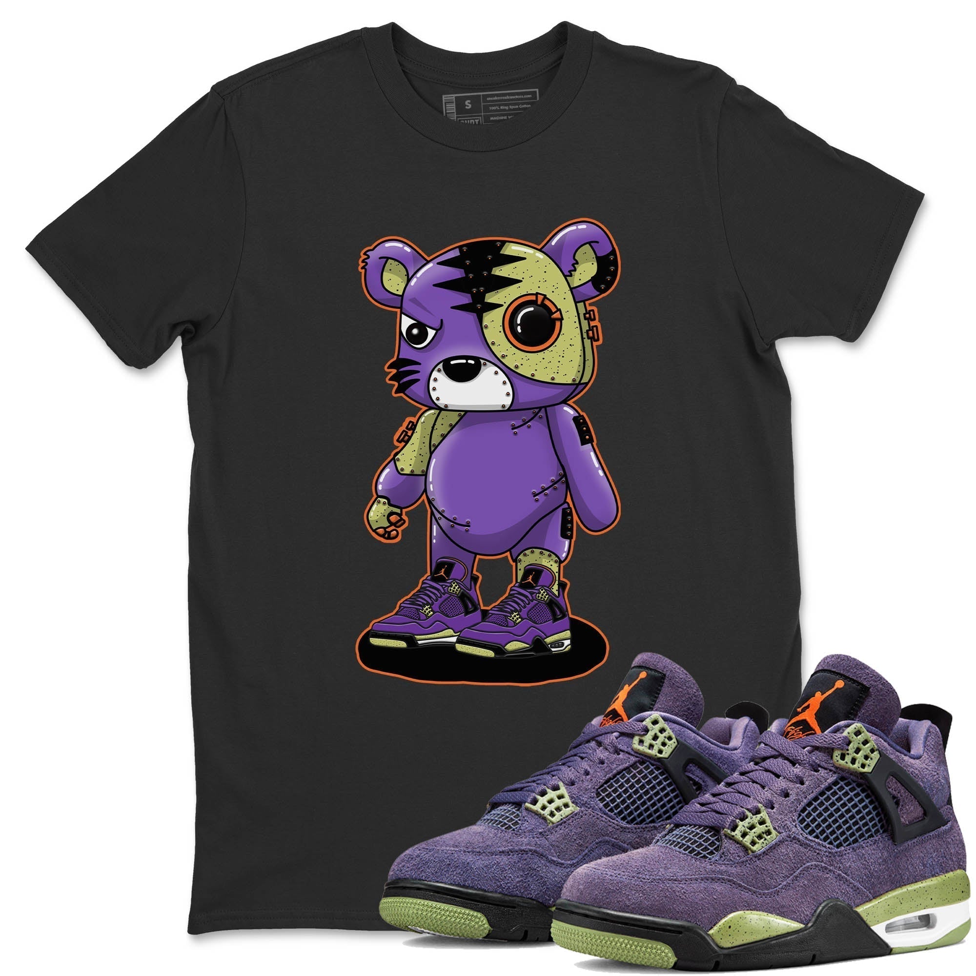 Cyborg Tiger Unisex Tops - Air Jordan 4 Canyon Purple