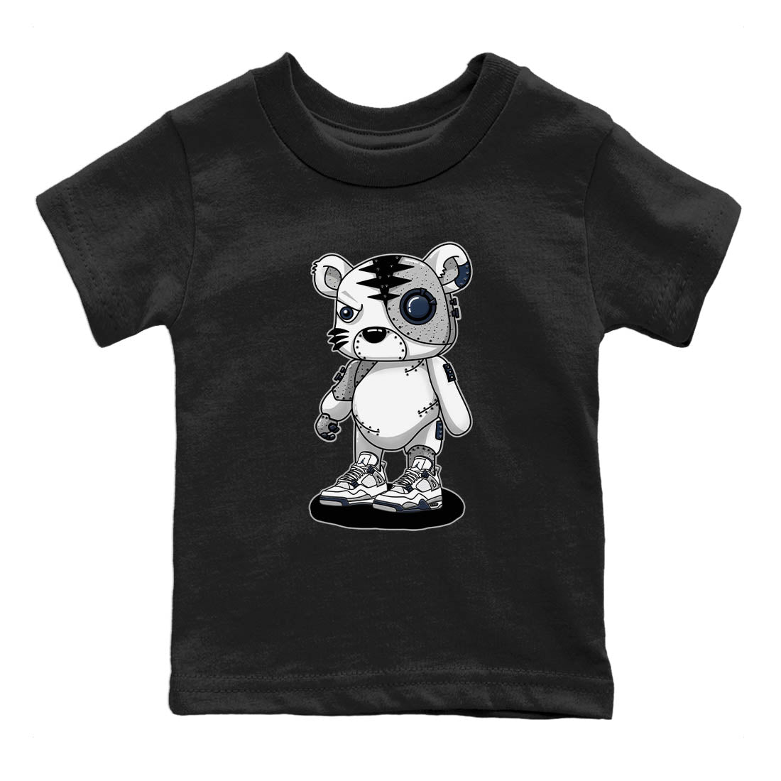 Cyborg Tiger Kids Tops - Air Jordan 4 Midnight Navy