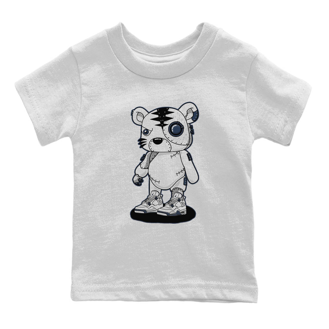 Cyborg Tiger Kids Tops - Air Jordan 4 Midnight Navy