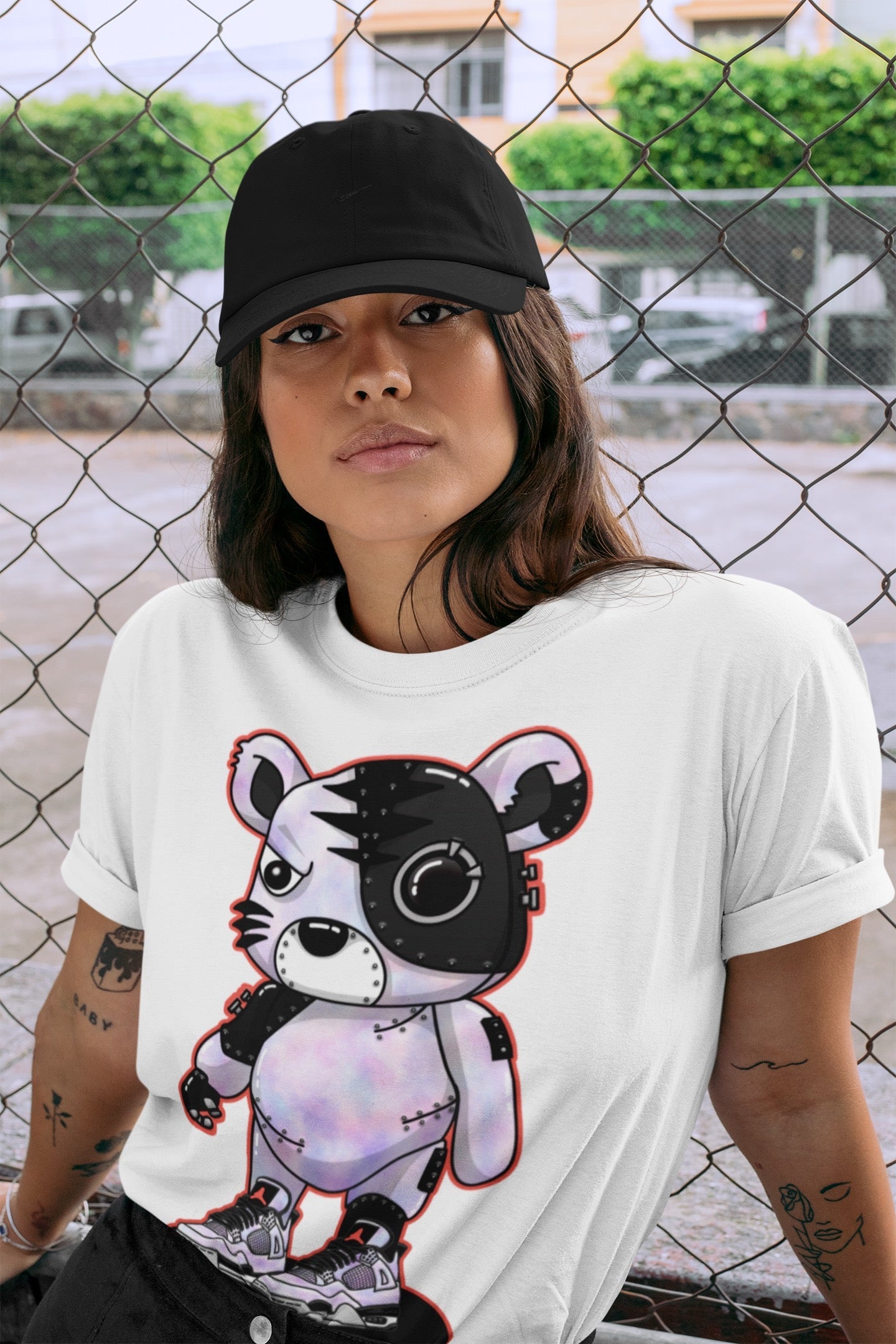 Cyborg Tiger Unisex Tops - Air Jordan 4 Zen Master