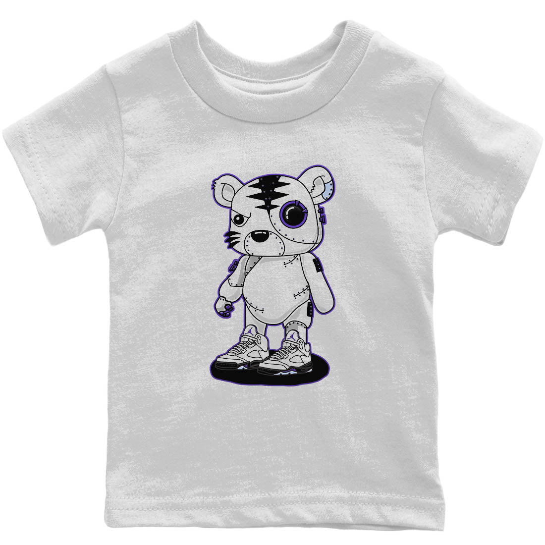 Cyborg Tiger Kids Tops - Air Jordan 5 Concord