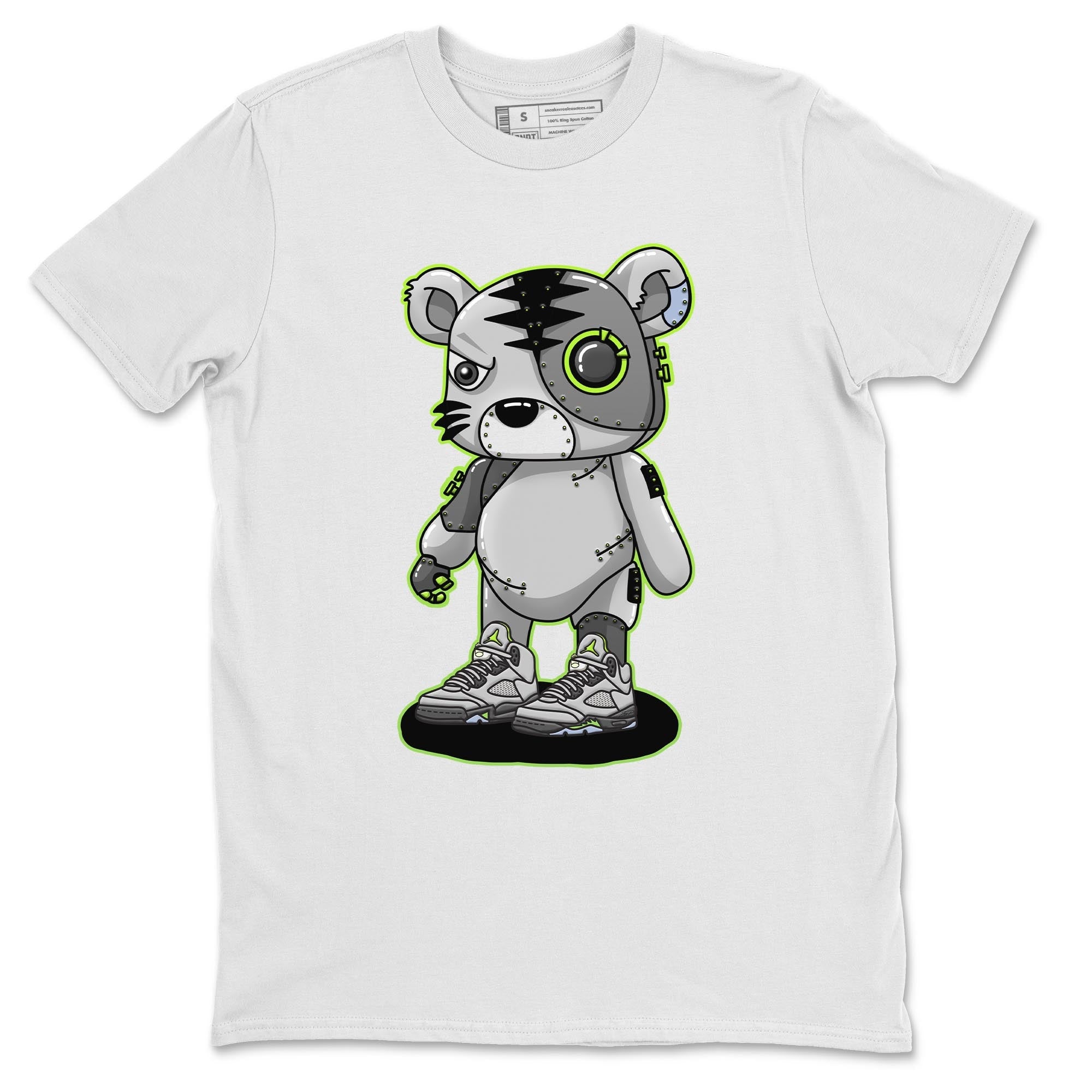Cyborg Tiger Unisex Tops - Air Jordan 5 Green Bean