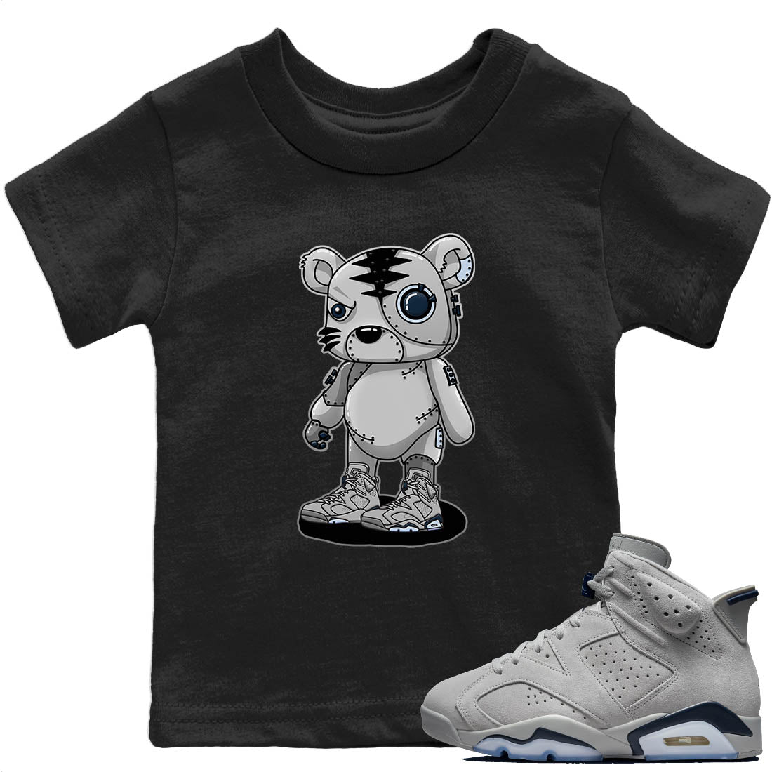 Cyborg Tiger Kids Tops - Air Jordan 6 Georgetown