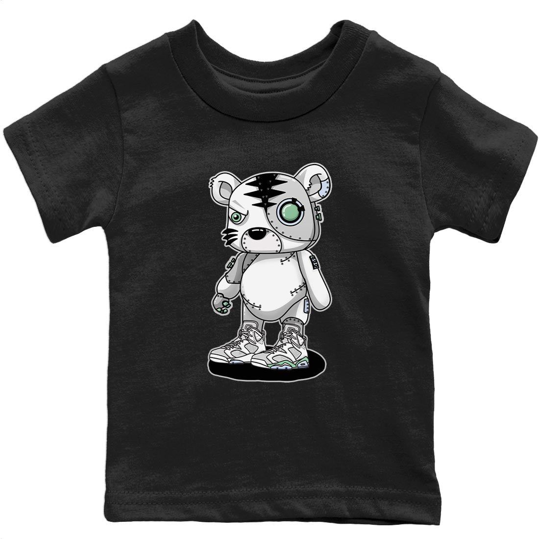 Cyborg Tiger Kids Tops - Air Jordan 6 Mint Foam