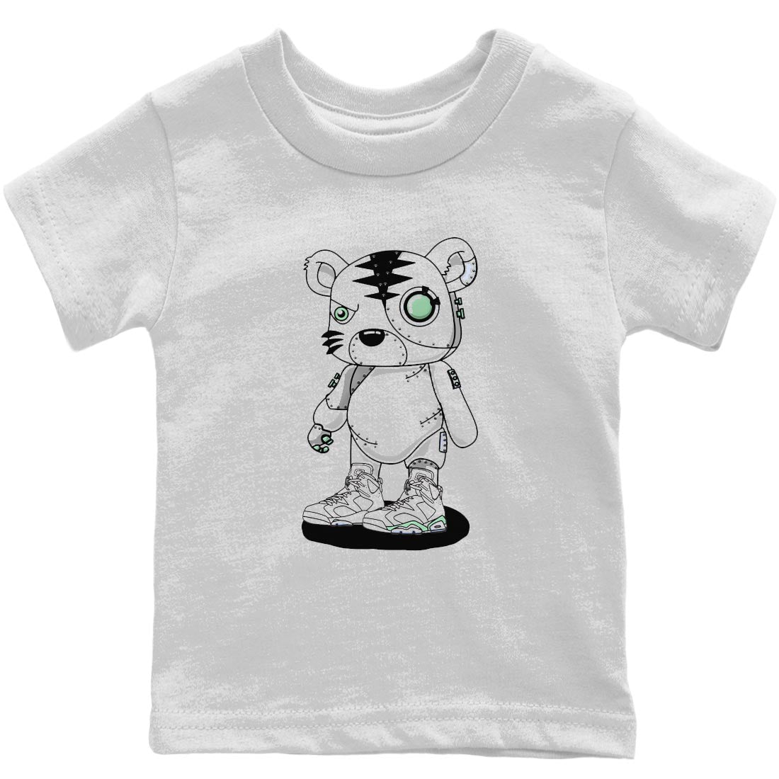 Cyborg Tiger Kids Tops - Air Jordan 6 Mint Foam