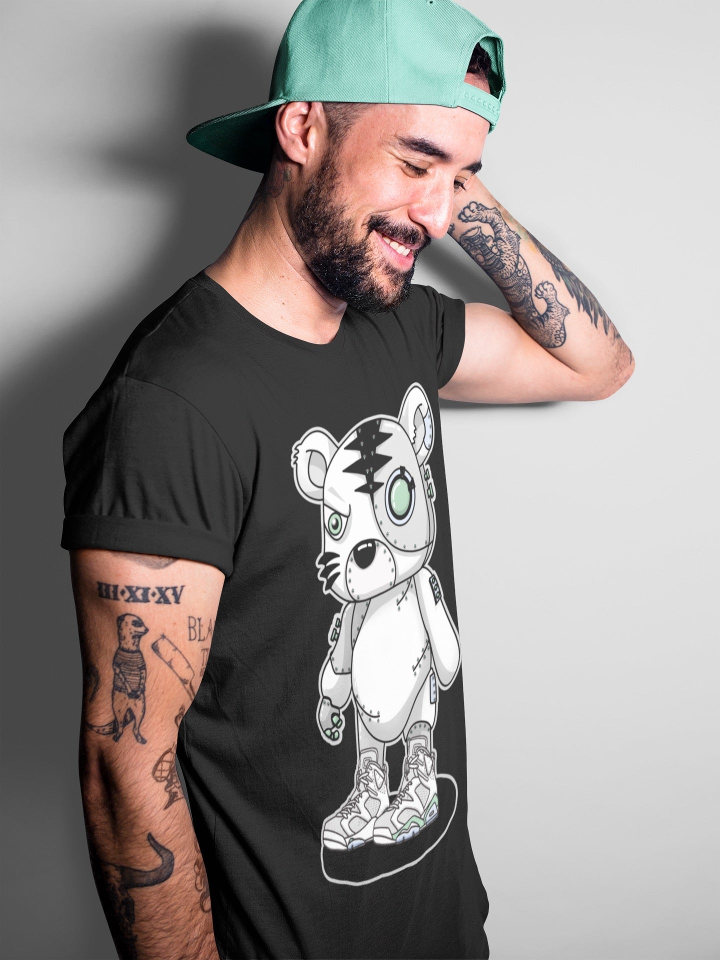 Cyborg Tiger Unisex Tops - Air Jordan 6 Mint Foam