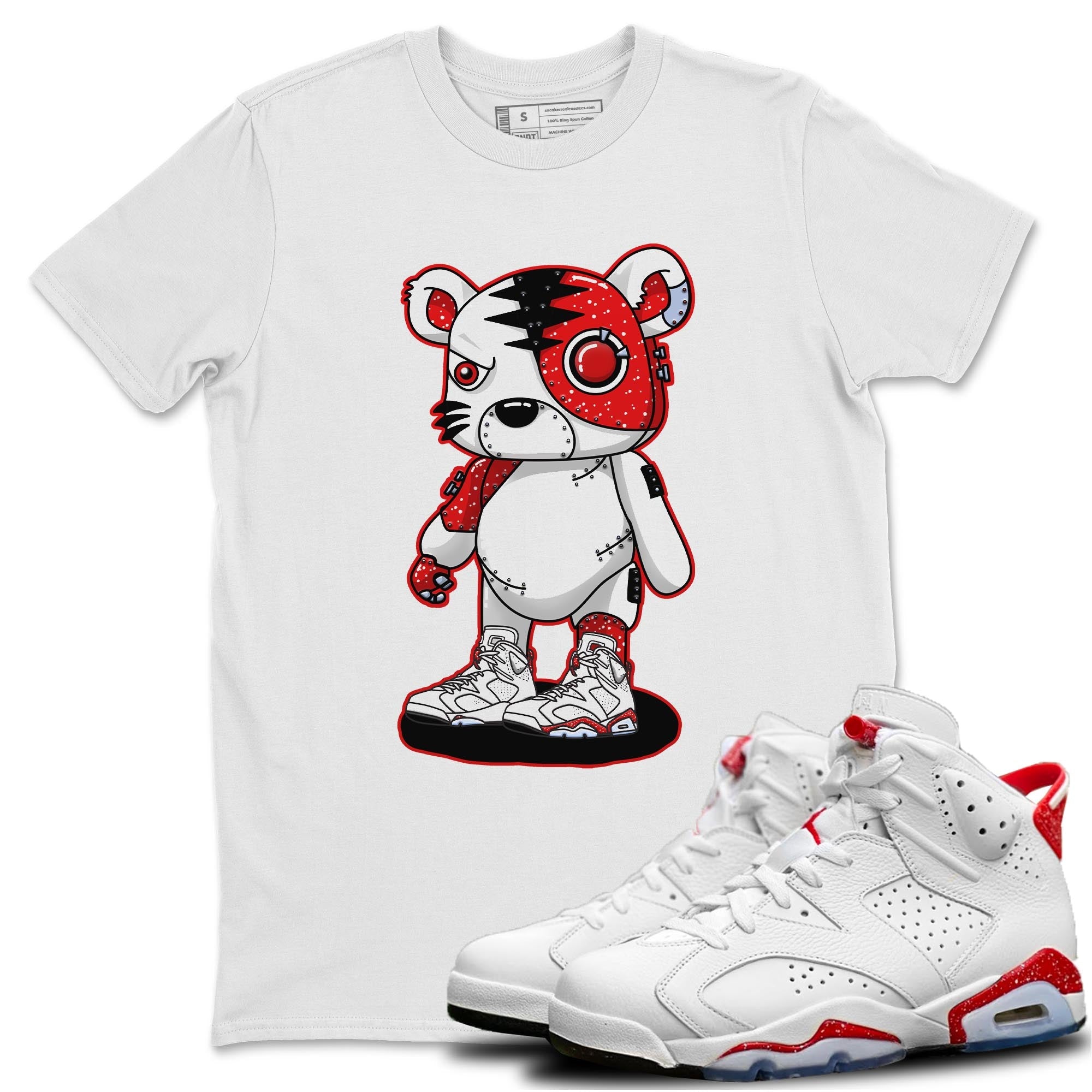 Cyborg Tiger Unisex Tops - Air Jordan 6 Red Velvet Cookies