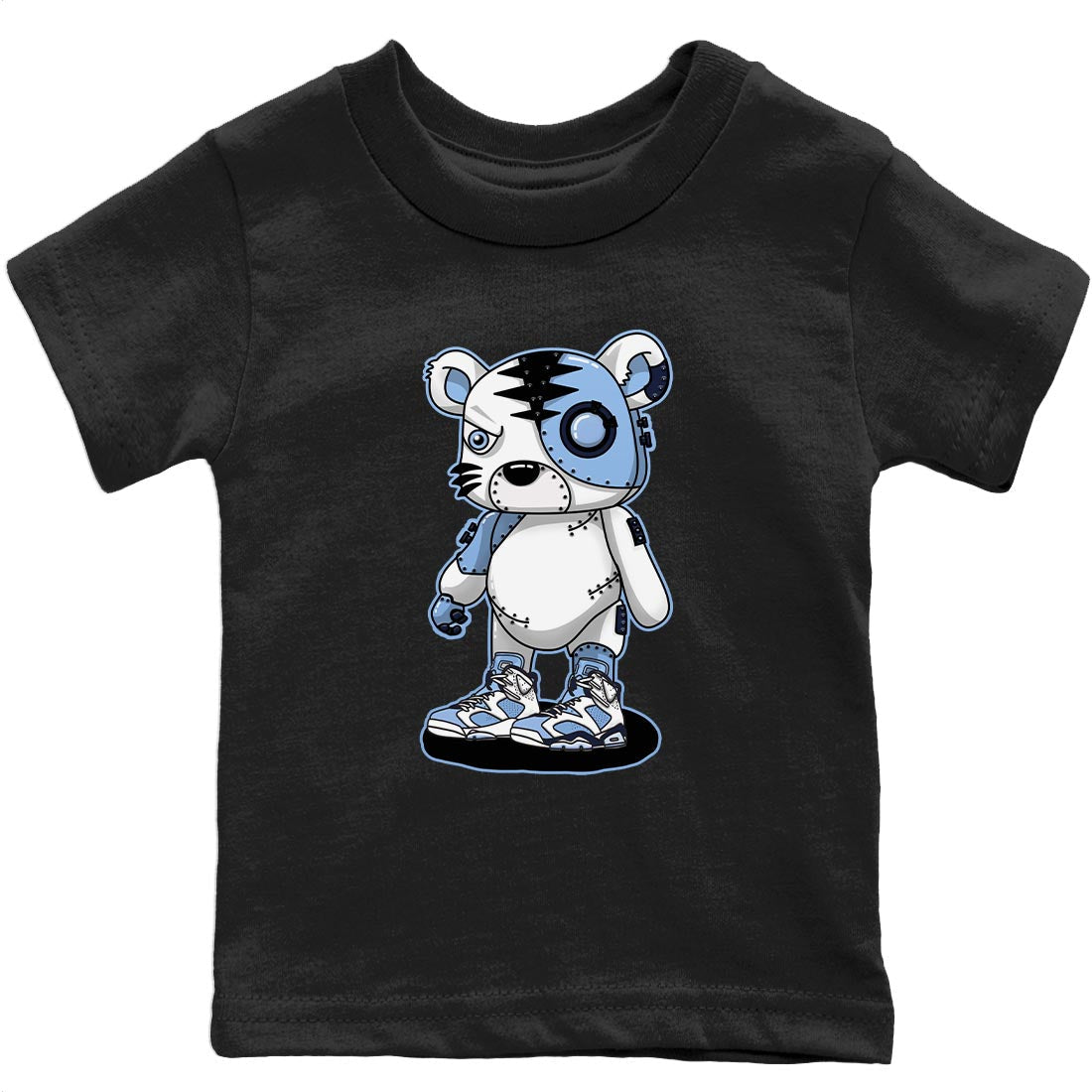 Cyborg Tiger Kids Tops - Air Jordan 6 UNC
