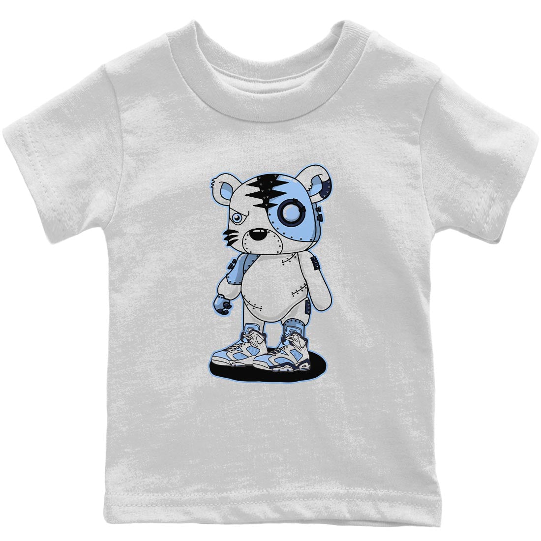 Cyborg Tiger Kids Tops - Air Jordan 6 UNC