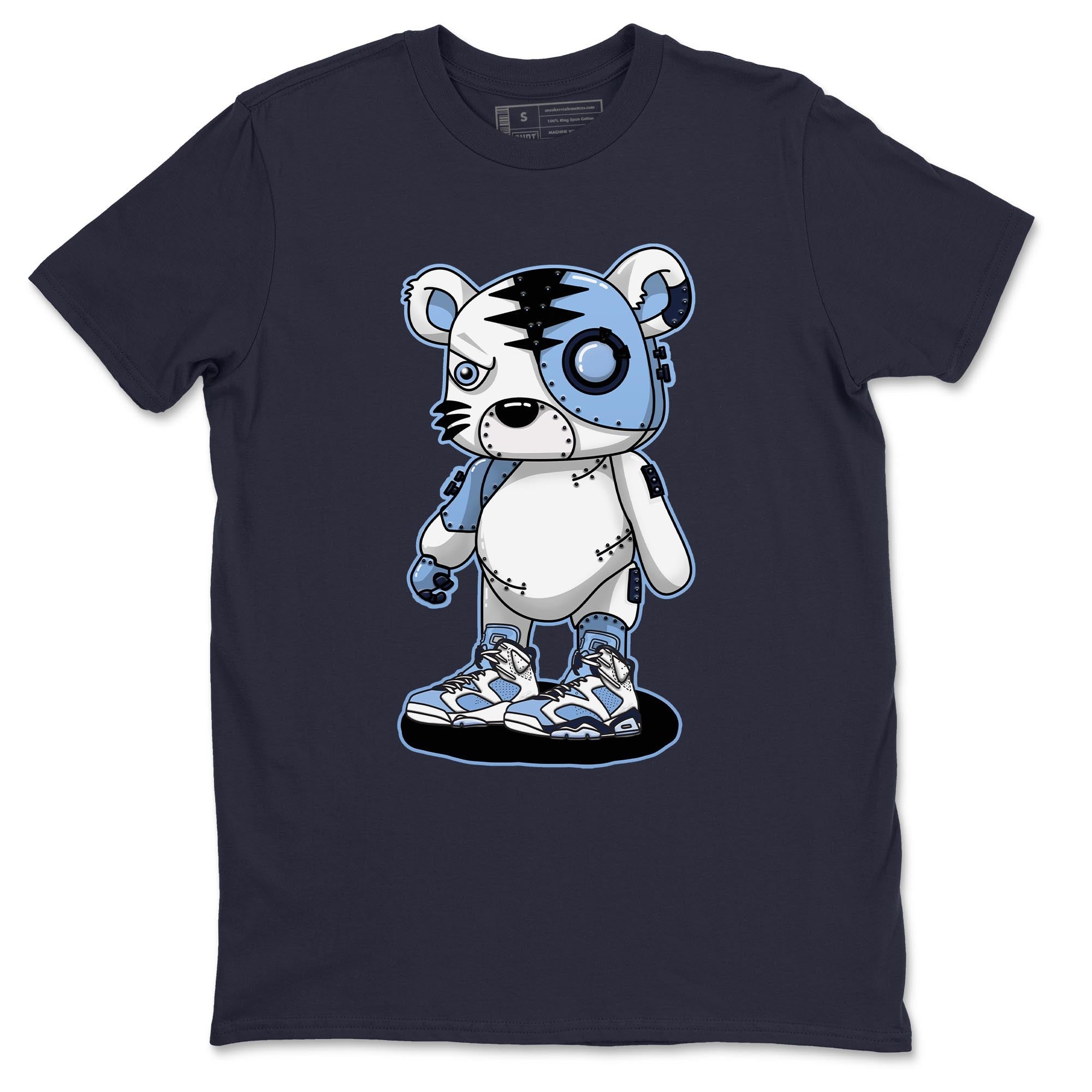 Cyborg Tiger Unisex Tops - Air Jordan 6 UNC