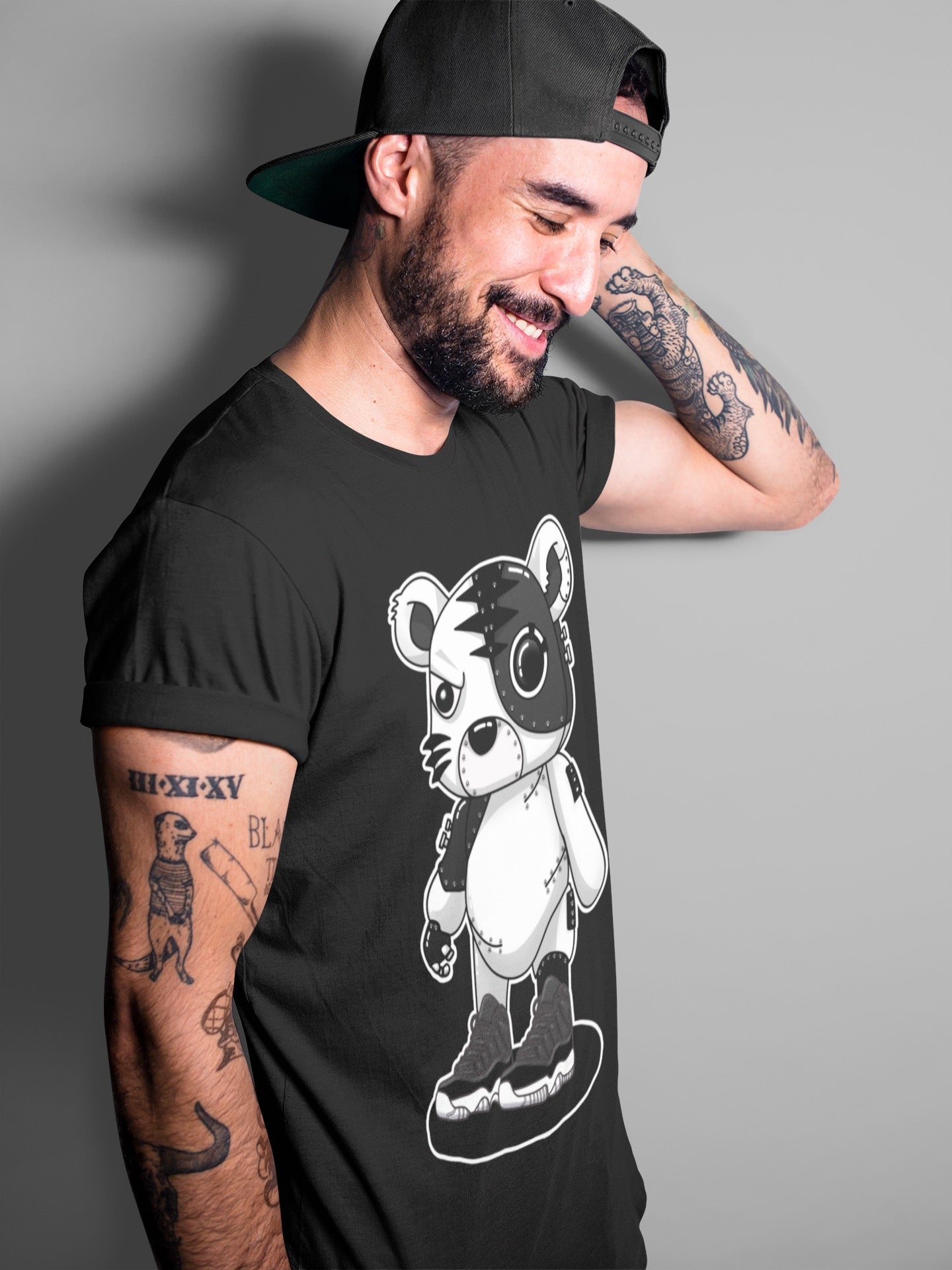 Cyborg Tiger Unisex Tops - Air Jordan 11 72-10