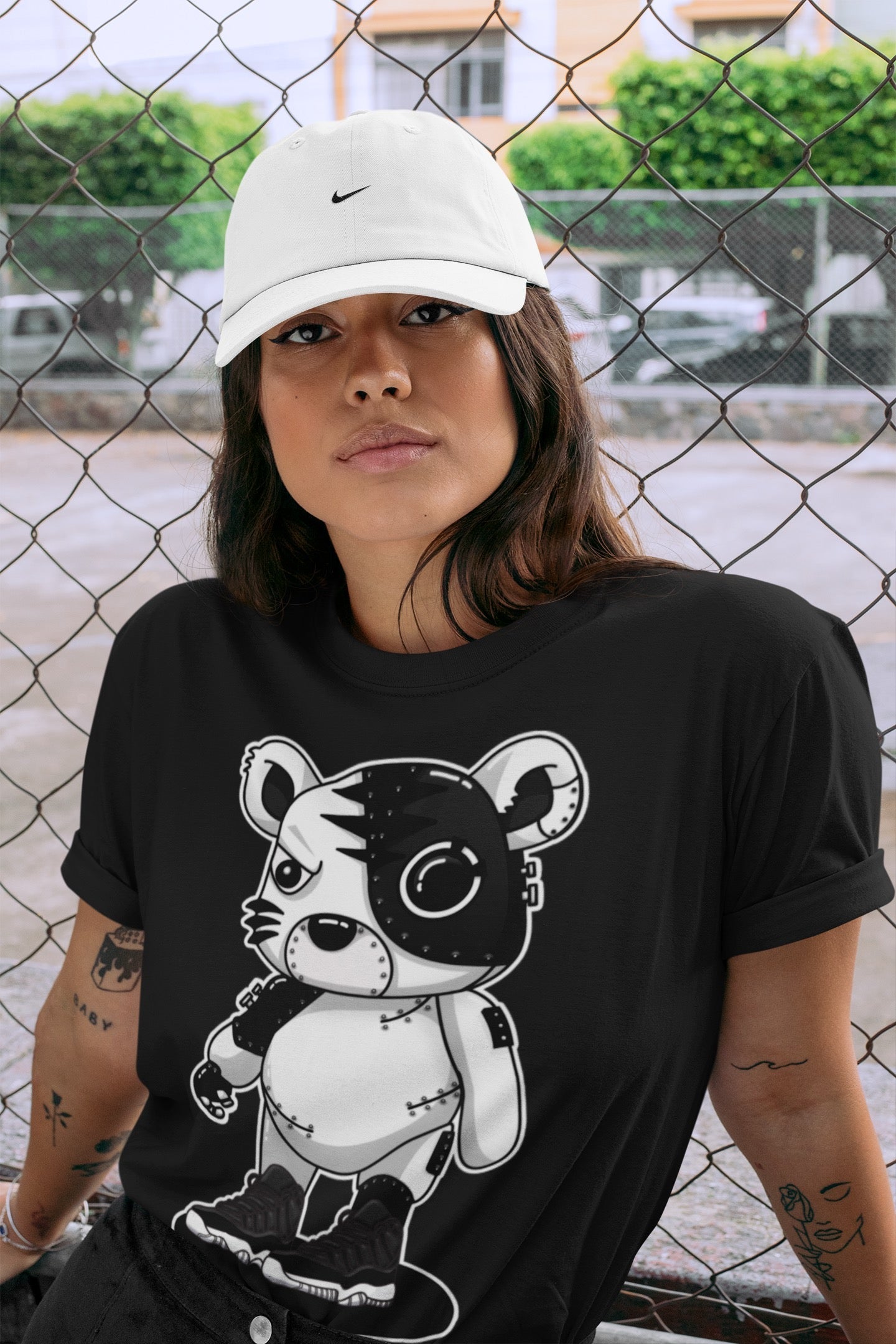 Cyborg Tiger Unisex Tops - Air Jordan 11 72-10