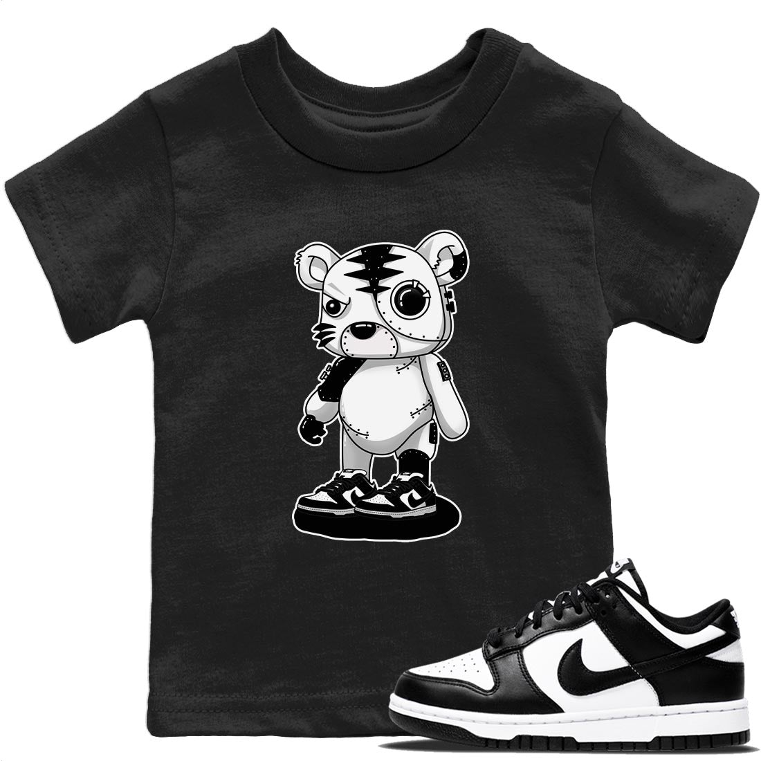 Cyborg Tiger Kids Tops - Dunk Panda