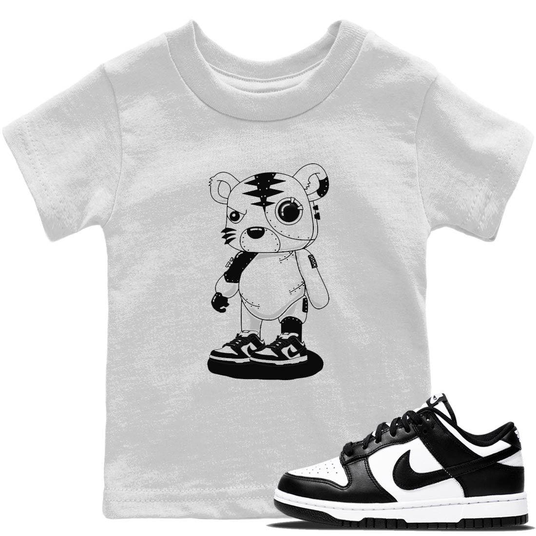 Cyborg Tiger Kids Tops - Dunk Panda
