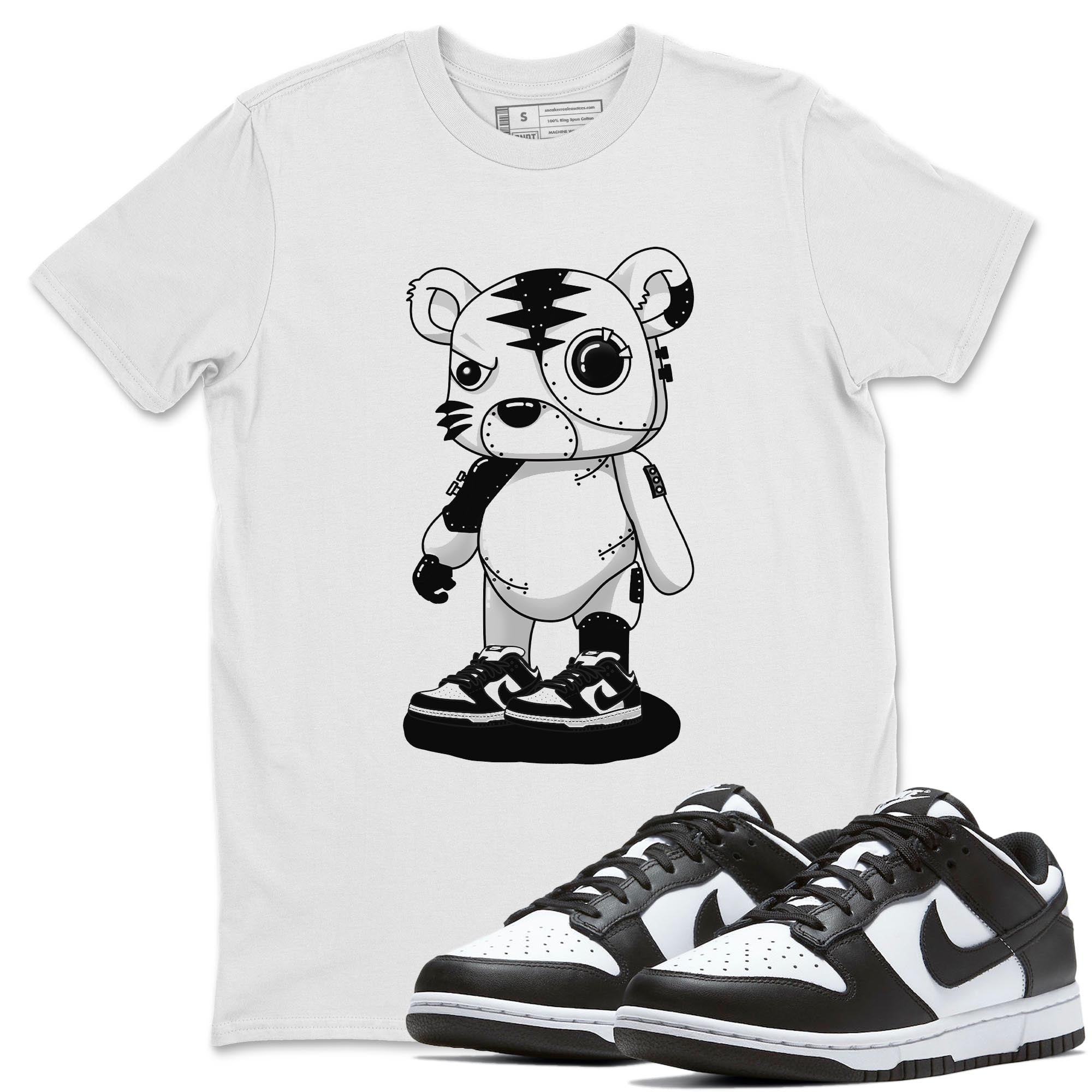 Cyborg Tiger Unisex Tops - Dunk Panda