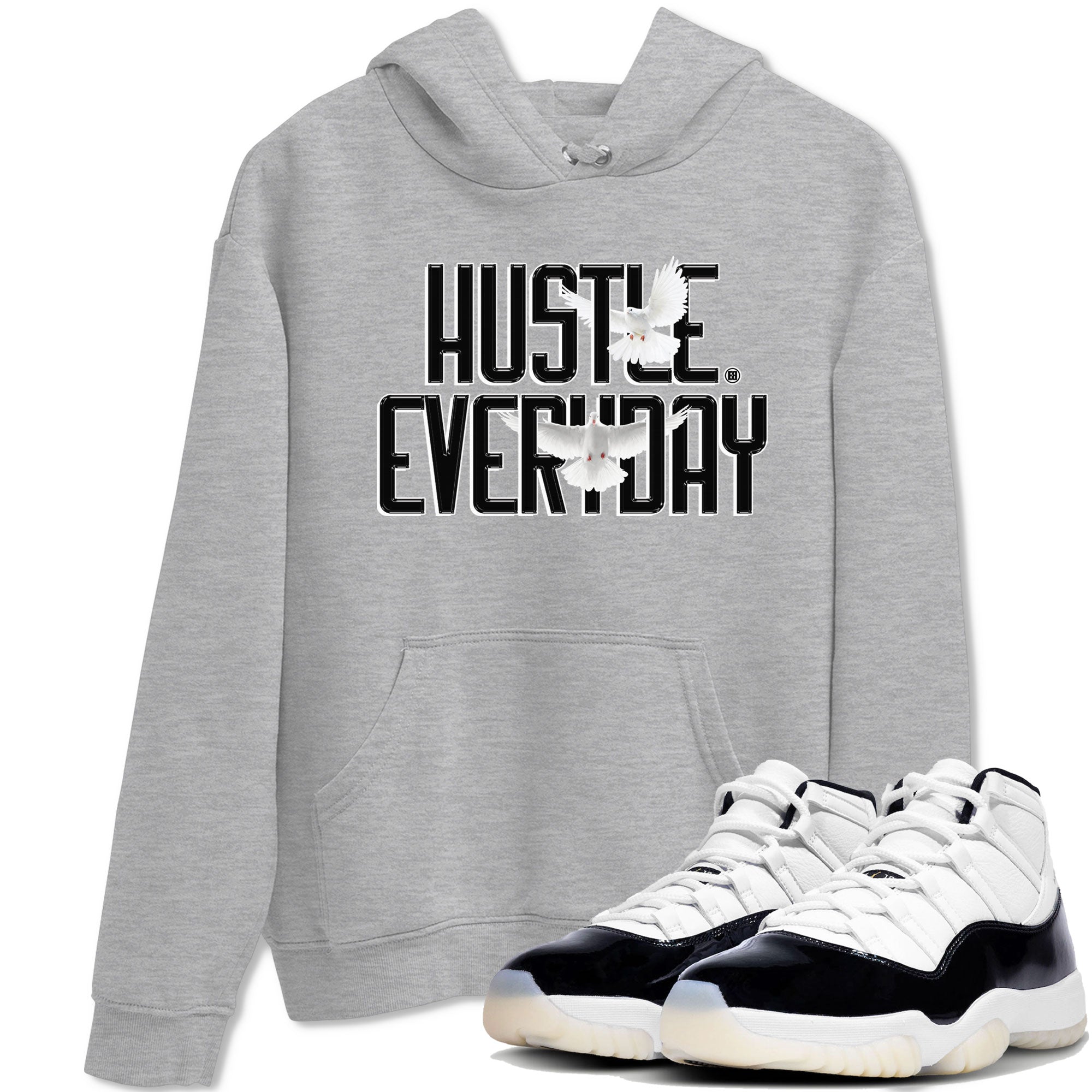 Daily Hustle snkmatch Tee - Air Jordan 11 Gratitude